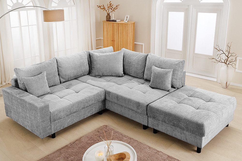 riess-ambiente Ecksofa KENT 220cm grau · günstig online kaufen