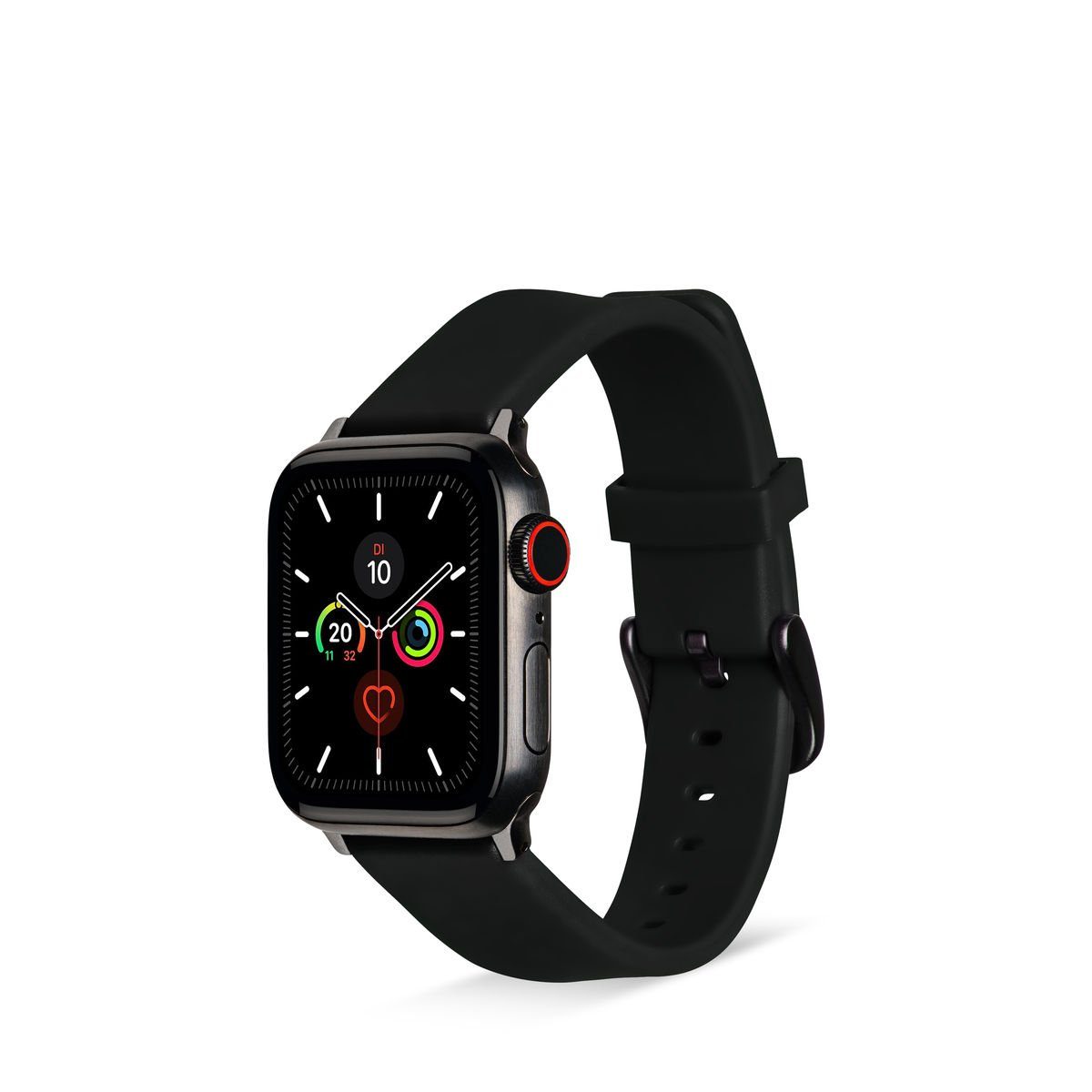 Artwizz Smartwatch-Armband WatchBand Armband 3-1 / SE Watch & Silicone, (42mm) Apple Adapter, Ultra mit (49mm), 9-7 Silikon 2 (44mm), 6-4 (45mm), Schwarz