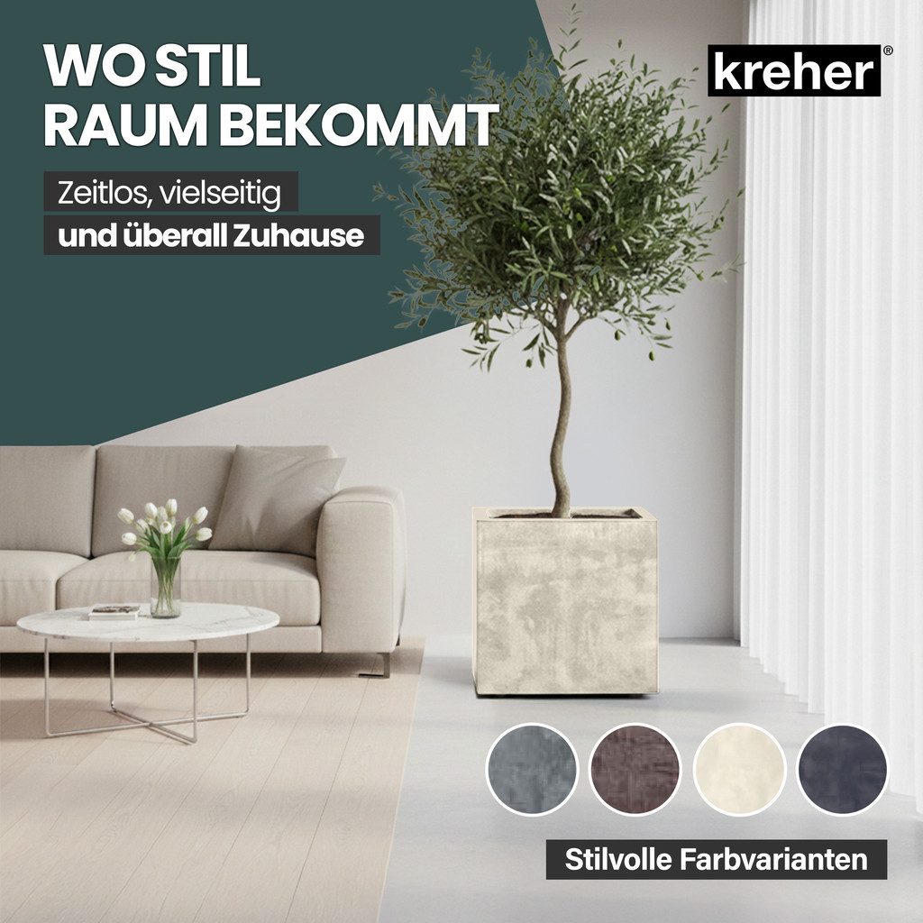 Kreher Blumenkasten Millennium in Naturstein Optik verschiedenen Ausführungen