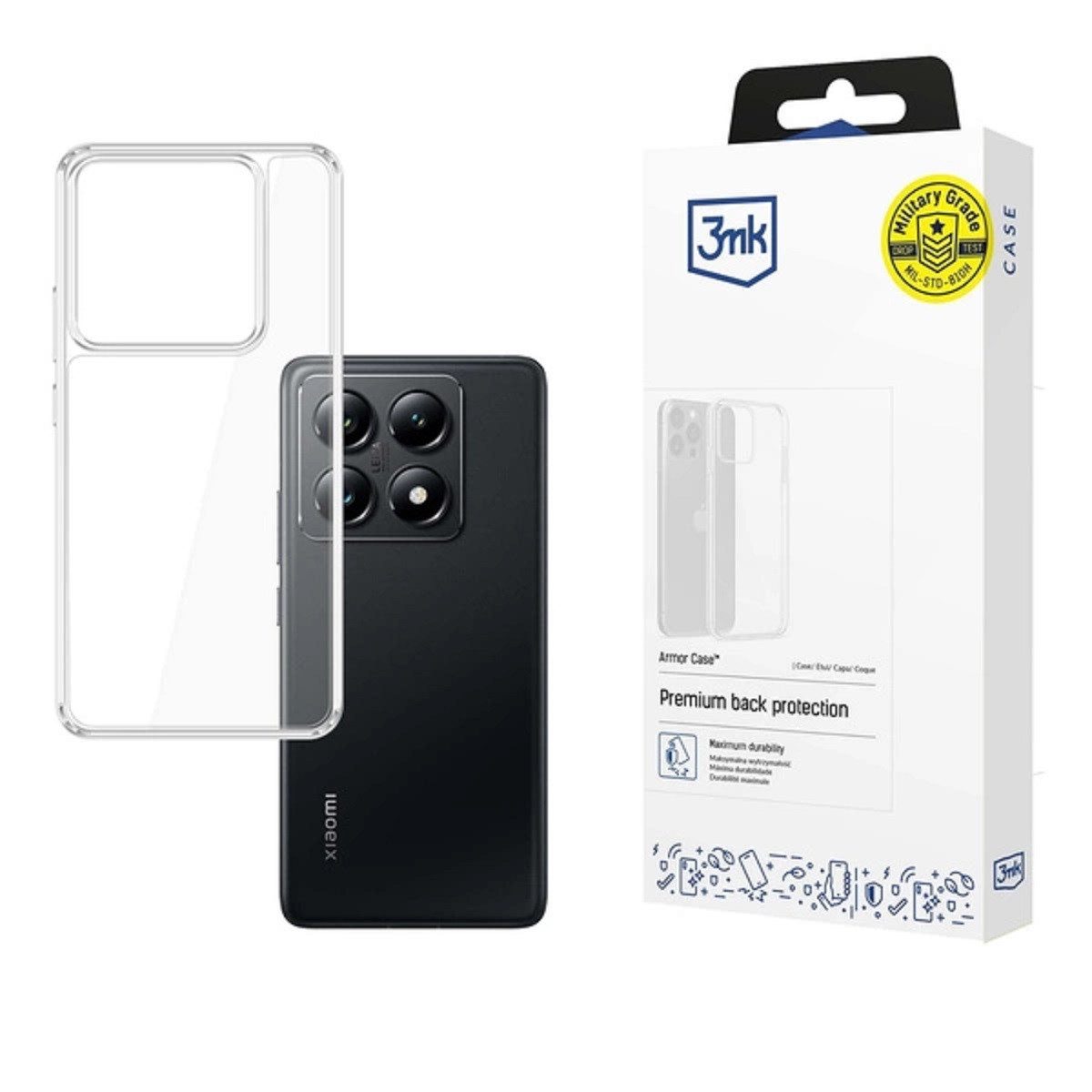 Wozinsky Bumper - Anti Shock Handyhülle – kompatibel mit Xiaomi 14T Pro, einfache Bedienung, perfekte Passform
