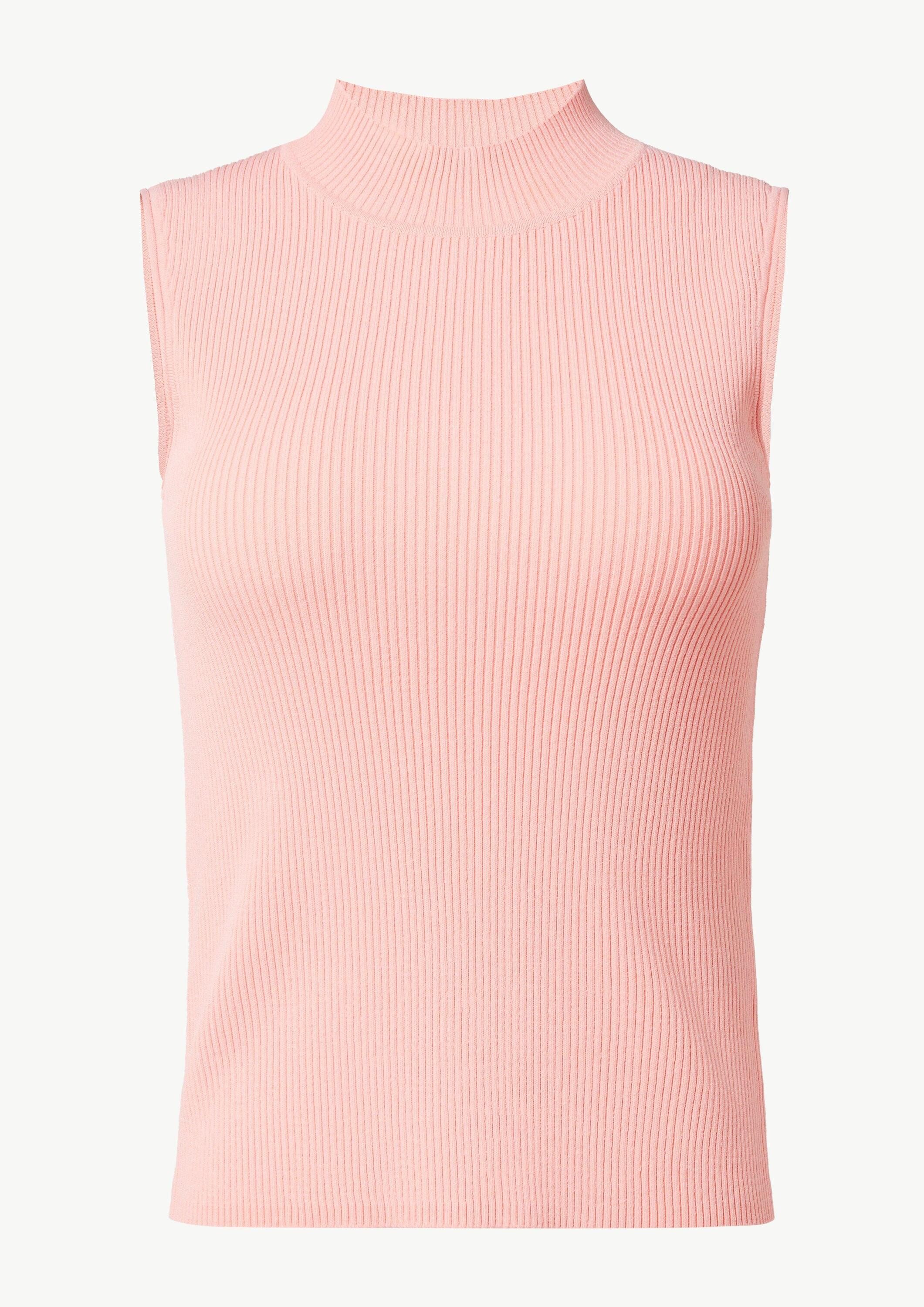 comma Rundhalspullover Strickpullunder Stricktop aus Viskosemix