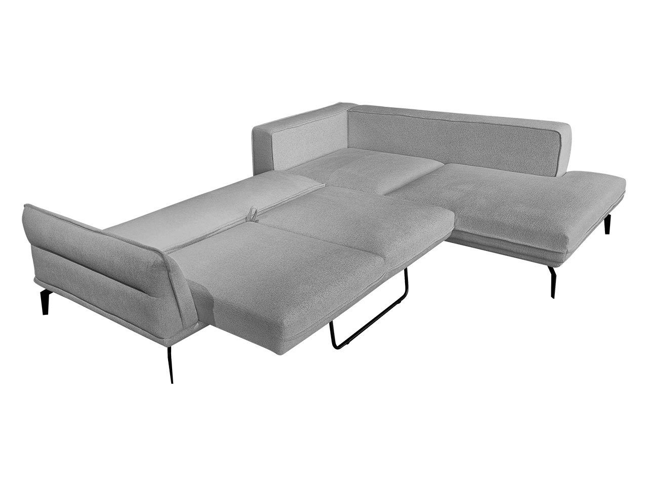 Sofa, Couchgarnitur, Schlaffunktion, MIRJAN24 Zurich, L-Form Ecksofa Loft Monolith Polsterecke 37 mit