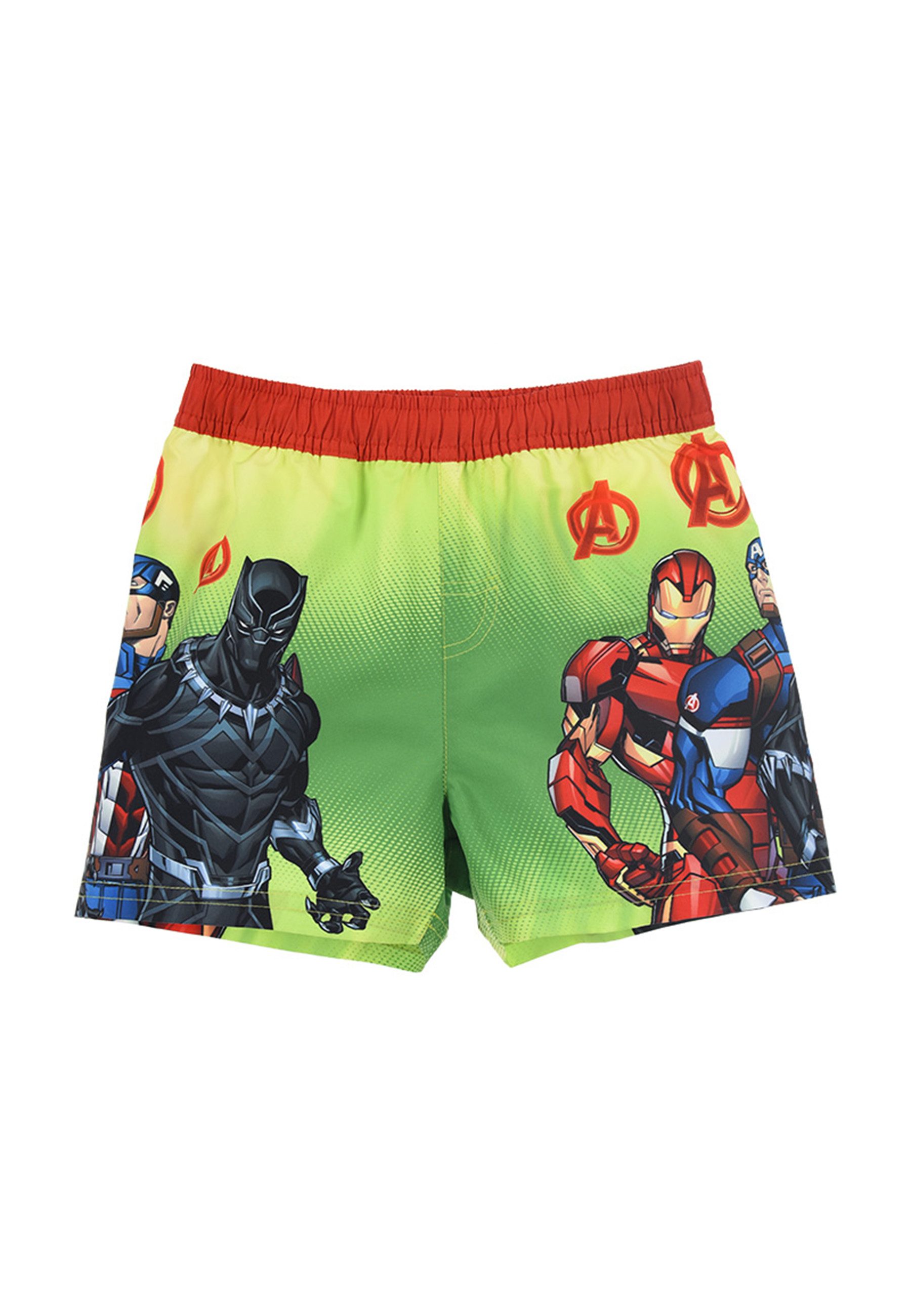 The AVENGERS Badeshorts Marvel Captain America Iron Man Jungen Badehose Bade-Shorts Bermuda