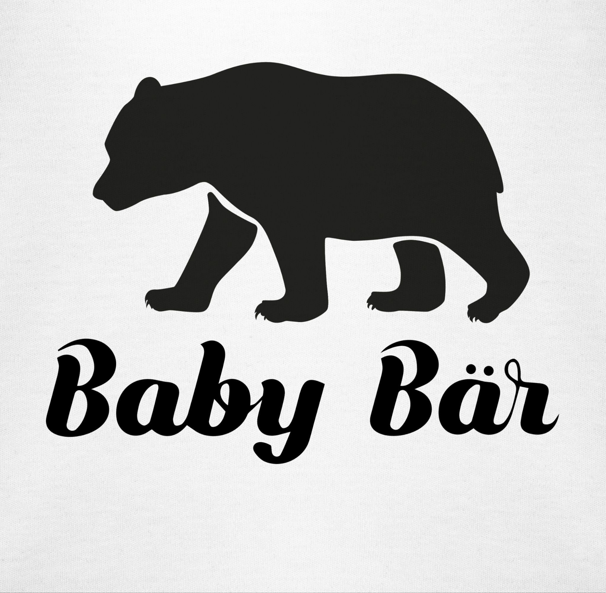 Print Tiermotiv Bär 1 Weiß Shirtracer Animal Baby Shirtbody Baby