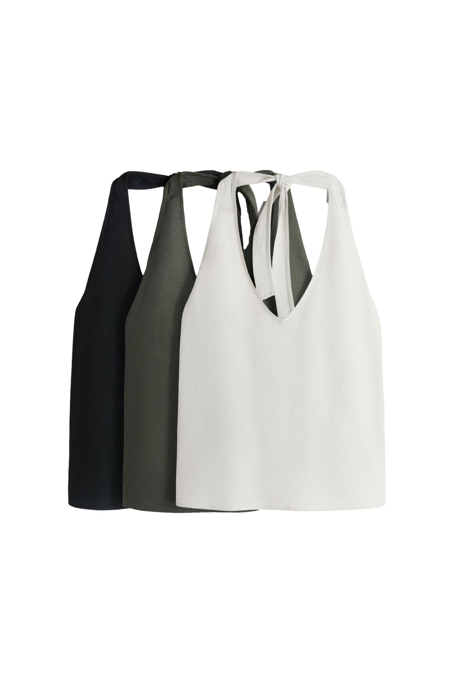 The Set Neckholdertop The Set Neckholder-Oberteile, 3er-Pack (3-tlg)