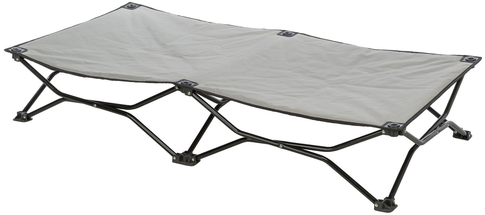 TRIXIE Hundebett Camping-Bett - beige/schwarz - 120 × 22 × 60 cm