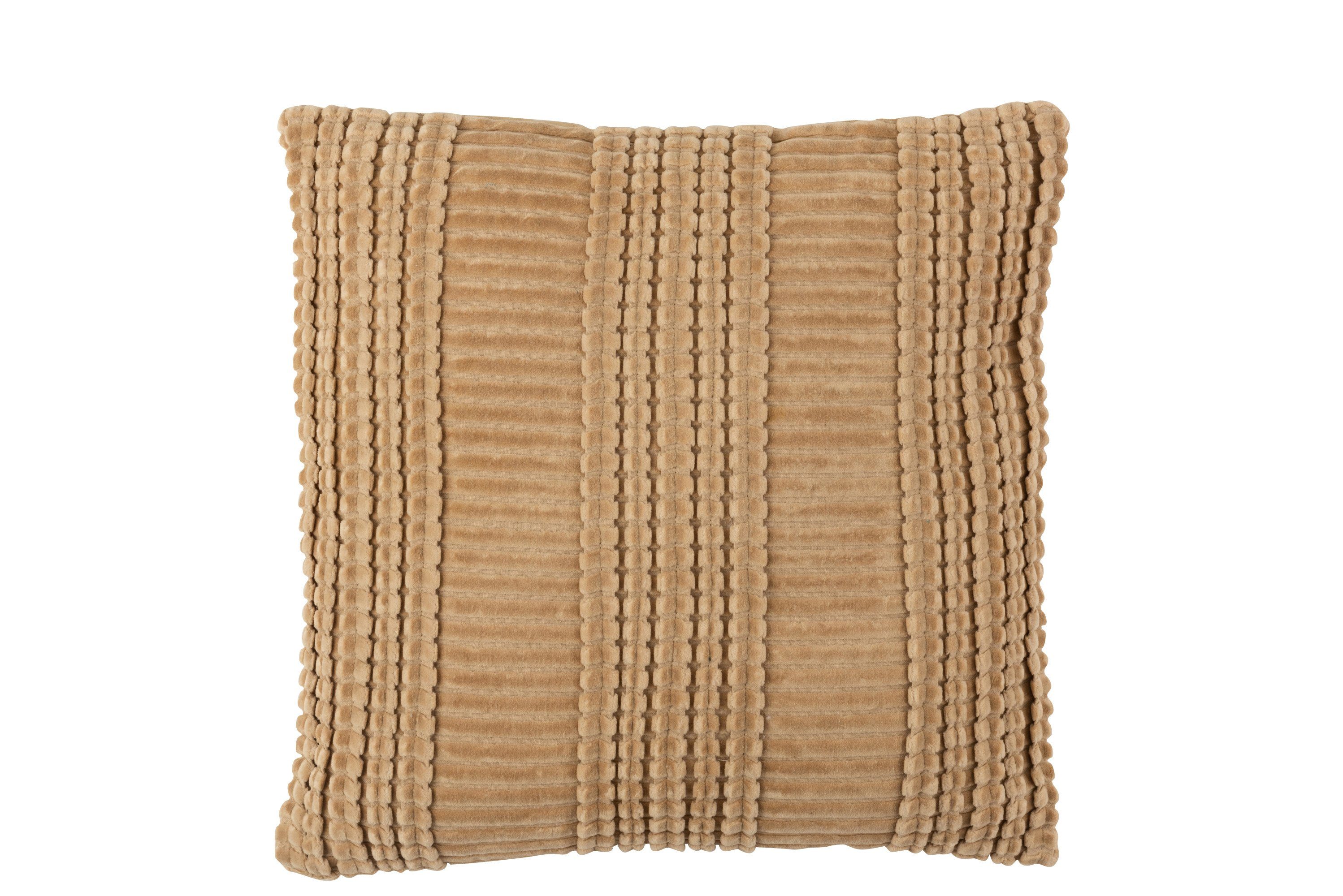 Dekokissen Dekokissen Samt beige, Boho/Ibiza Sofakissen 45 x 45 cm inkl. Füllung, Vintage Zierkissen Couchkissen
