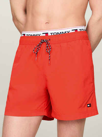 Tommy Hilfiger Swimwear Badeshorts DW MEDIUM DRAWSTRING mit Logoschriftzügen rundum