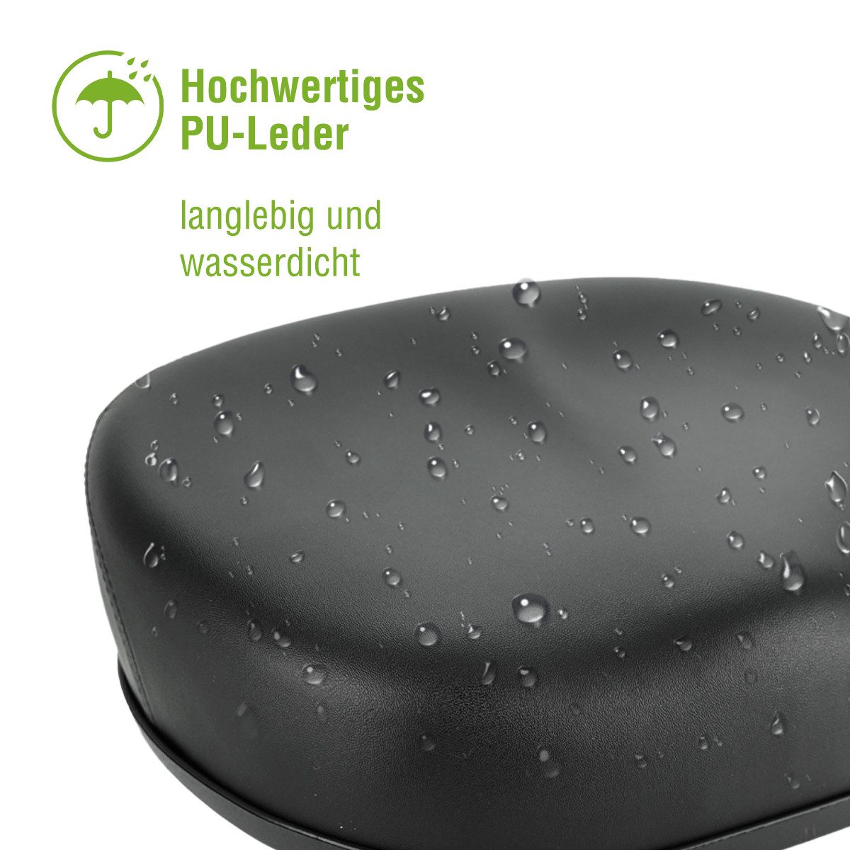 SachsenRAD Fahrradsattel Noseless Fahrradsattel, Nasenloses Design mit Memory-Foam-Polsterung