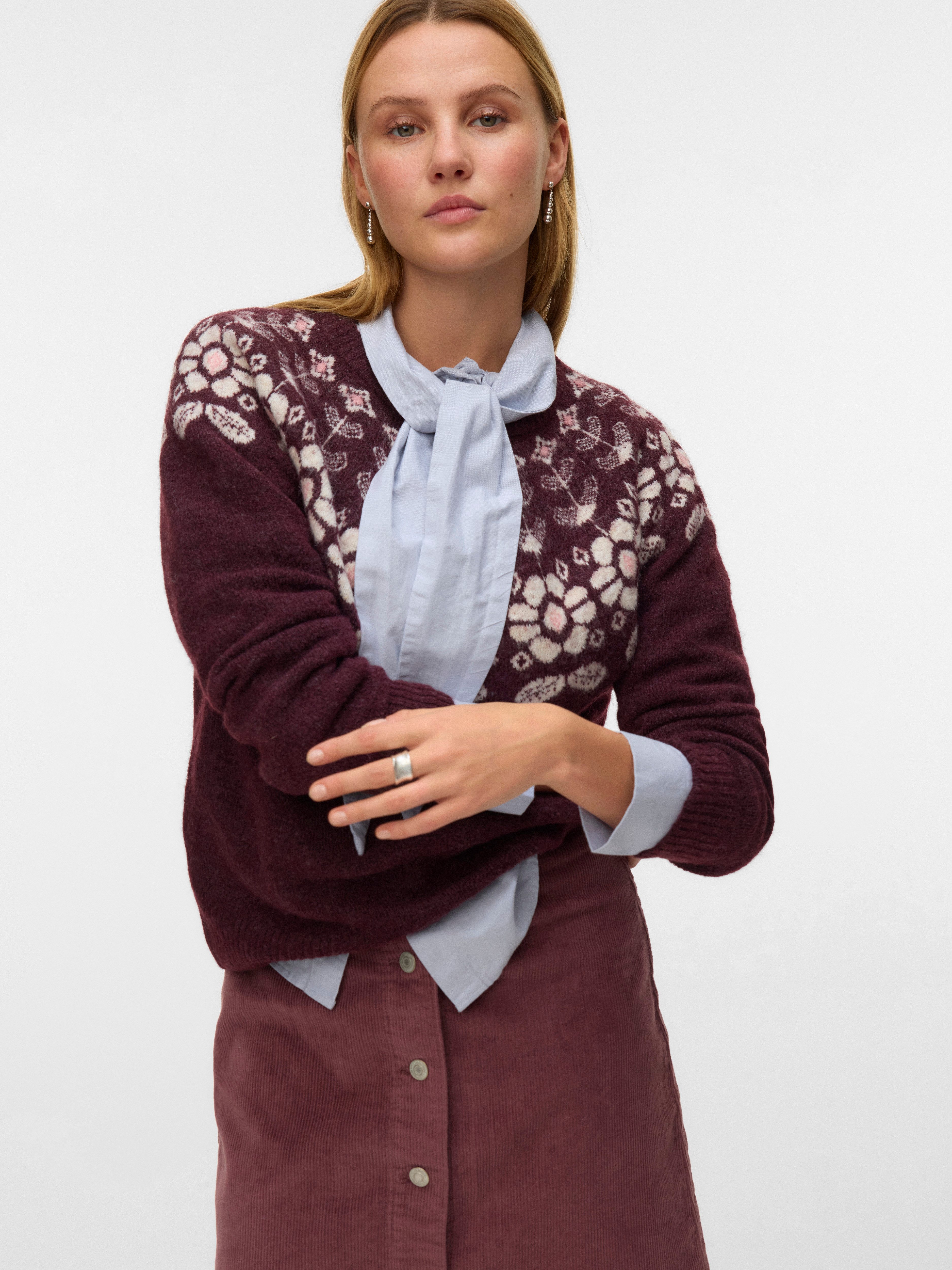Vero Moda Strickpullover VMSIMONE LS NORDIC günstig online kaufen
