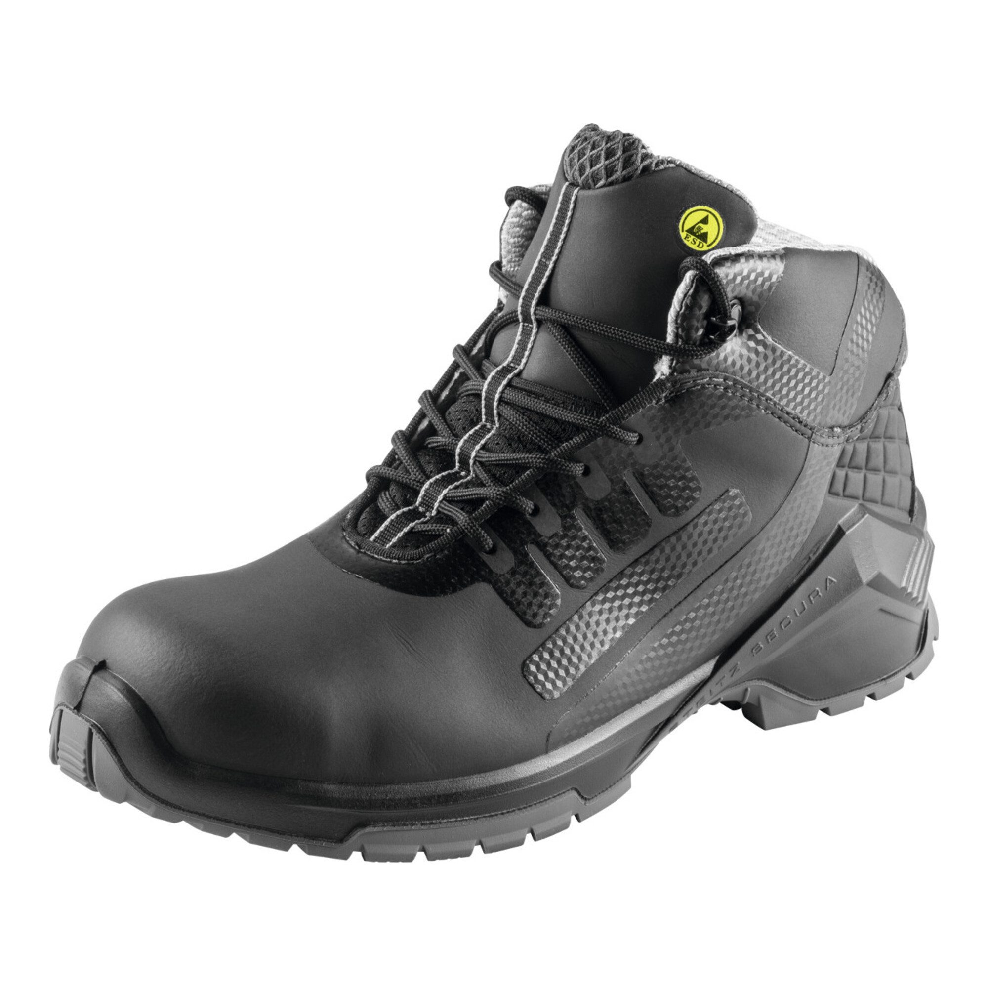 Steitz Secura STEITZ SECURA Schnürstiefel schwarz VD 3800 SST ESD, S2 XB, EU-Schuhgr Sicherheitsstiefel