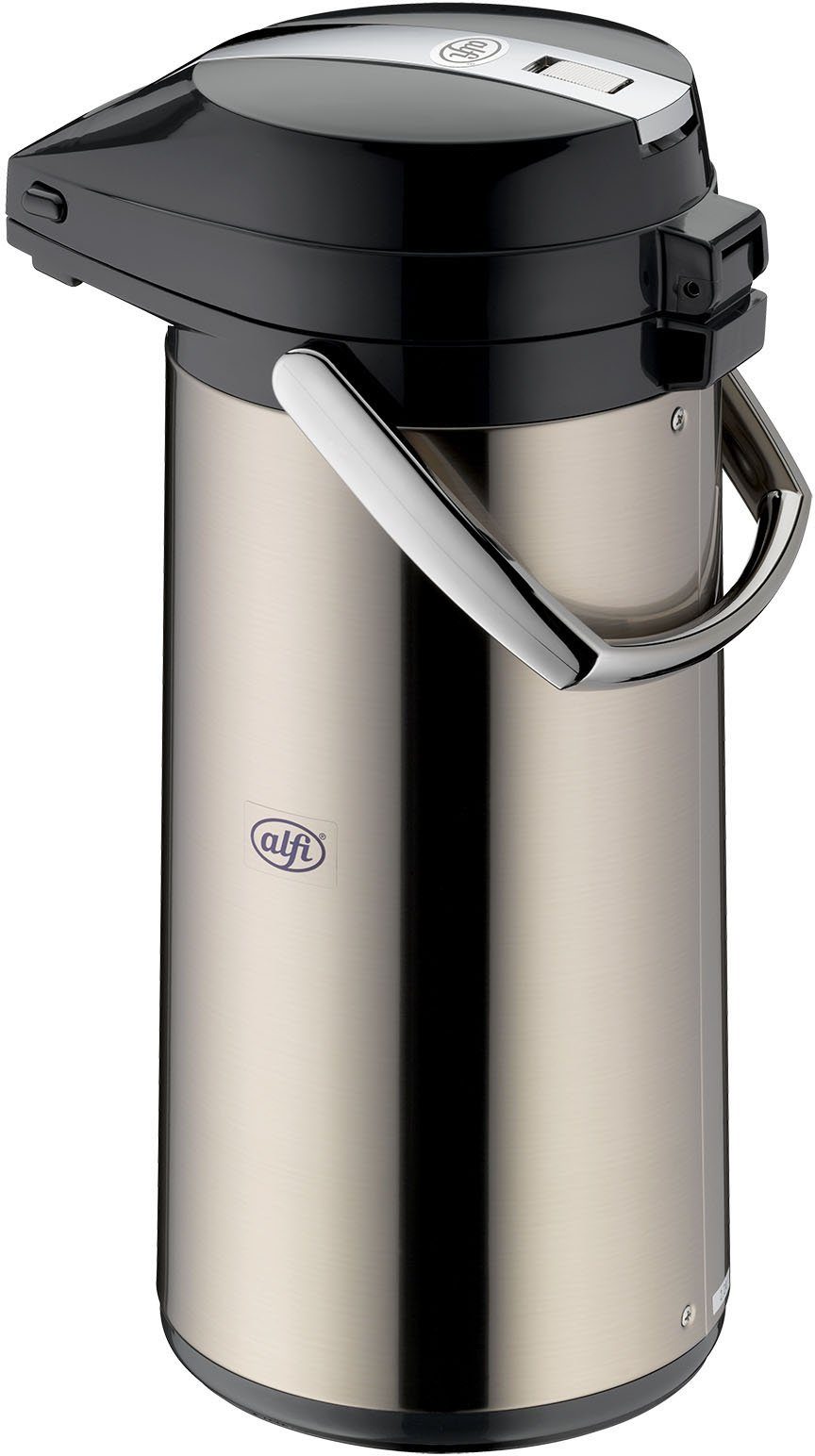 Alfi Pump-Isolierkanne, 2,2 l, Edelstahl, mit Glaseinsatz