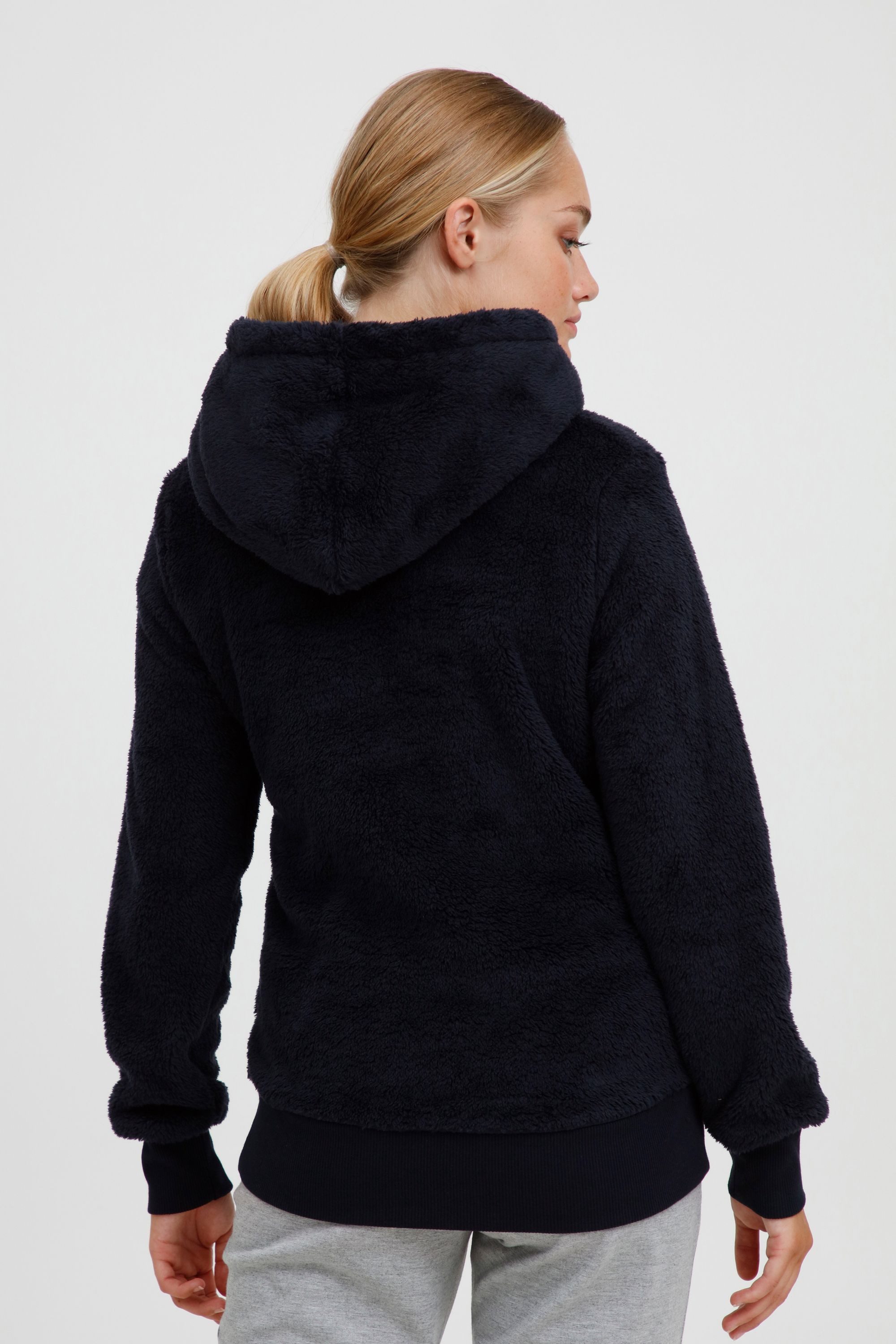 OXMO Hoodie OXAnniken Fleecepullover mit Kapuze
