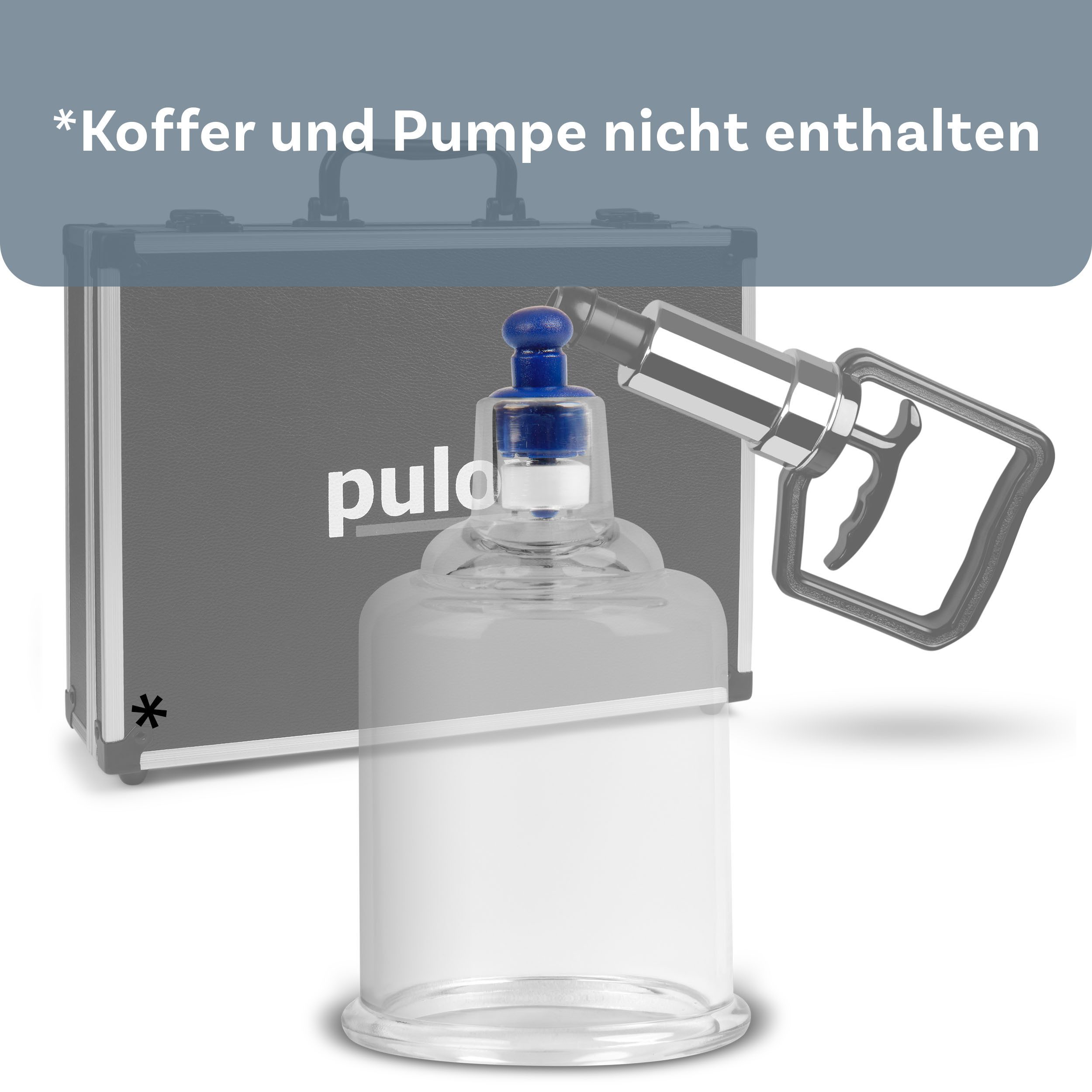 pulox Vakuum-Massager Pulox - Schröpfglas aus Kunststoff