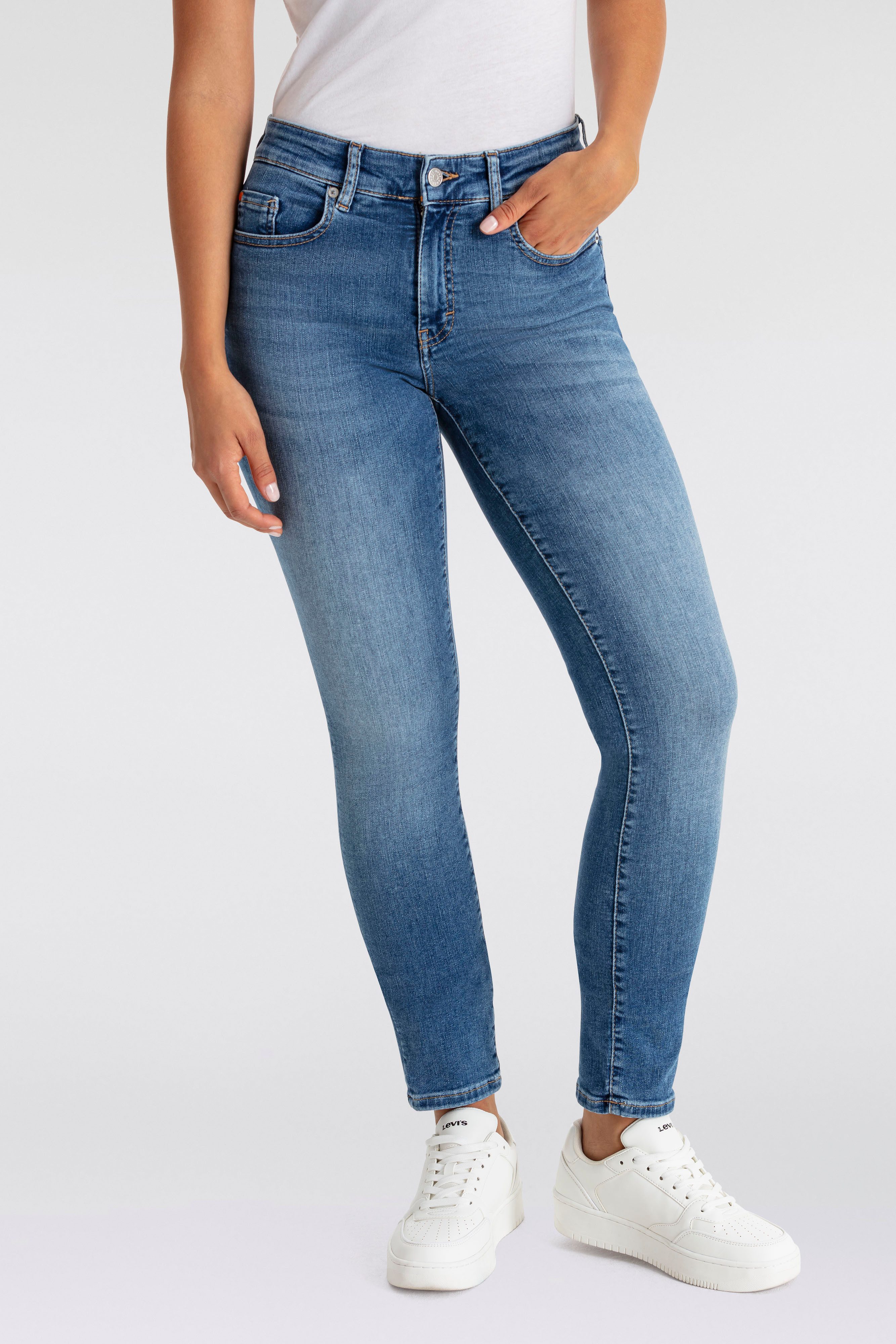 BOSS ORANGE Slim-fit-Jeans Jackie Mid Waist Premium Damenmode Mid Rise günstig online kaufen