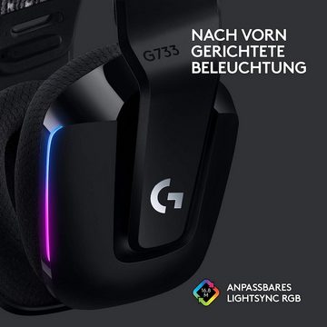 Logitech G G733 LIGHTSPEED Wireless RGB kabelloses Gaming-Headset (Ultraleicht, 20m Reichweite, Mikrofon abnehmbar, beleuchtet)