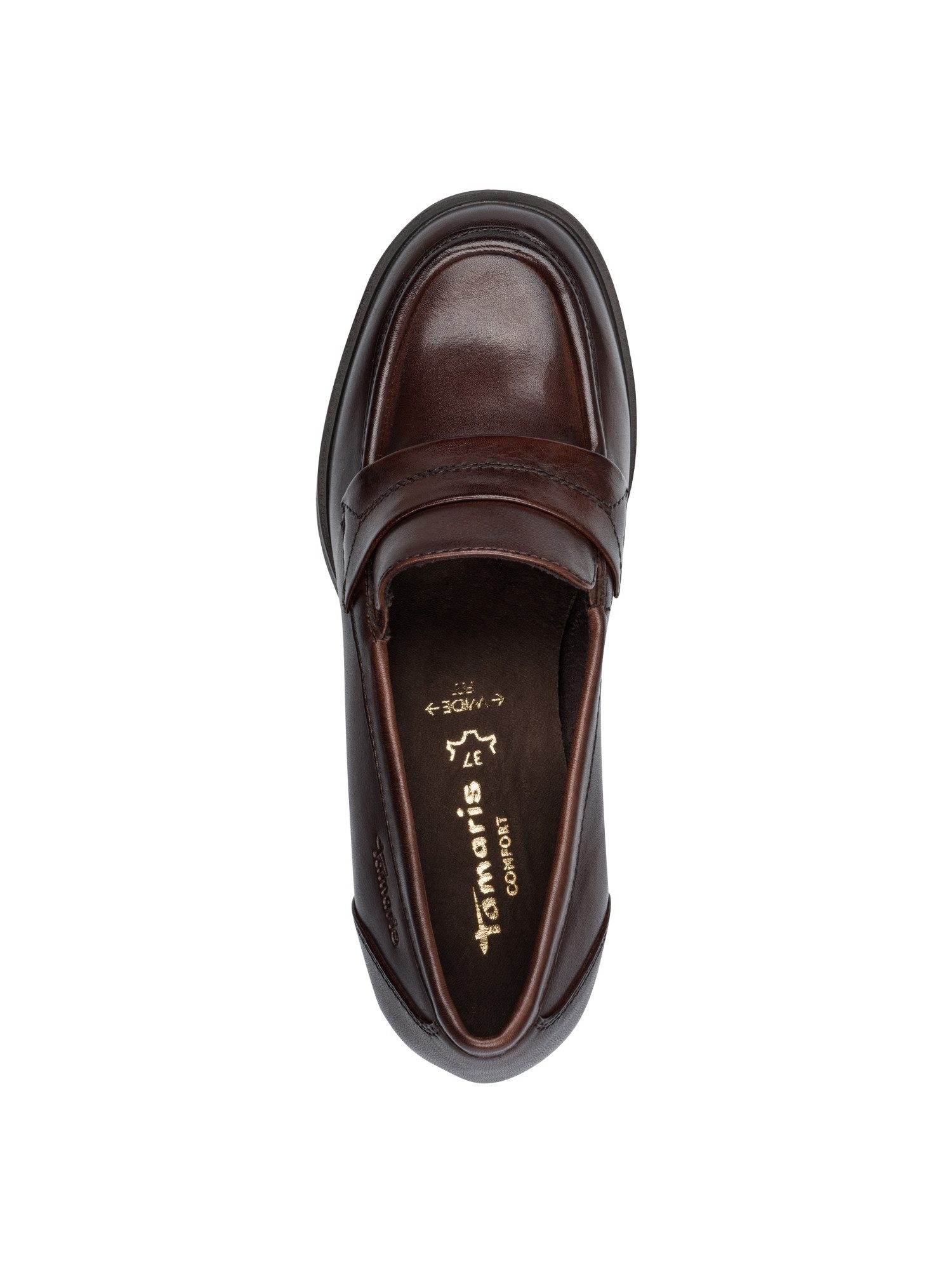 Tamaris WIDE FIT comfortFit aus Leder kein Absatz Schnürpumps comfortFit