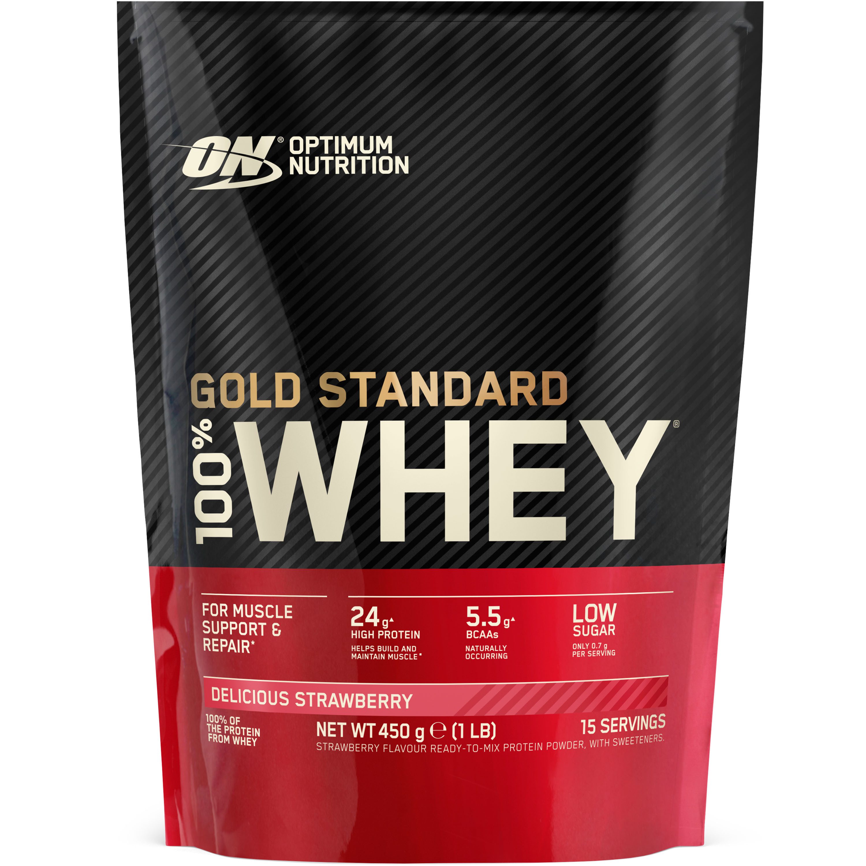 Optimum Nutrition Gold Standard Whey Pulver, 450 g