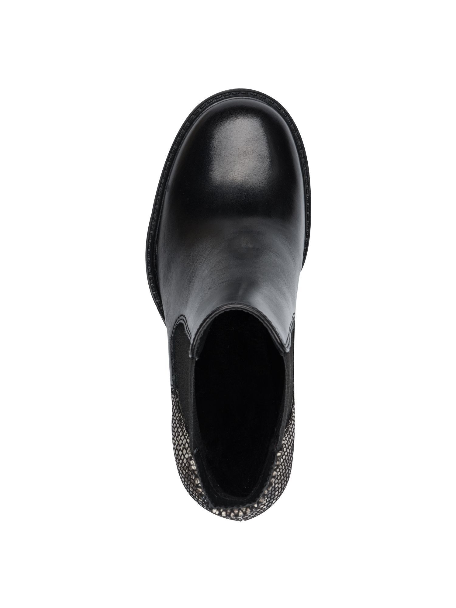 Tamaris ANTIshokk, TOUCH-IT aus Leder Blockabsatz Chelseaboots ANTIshokk