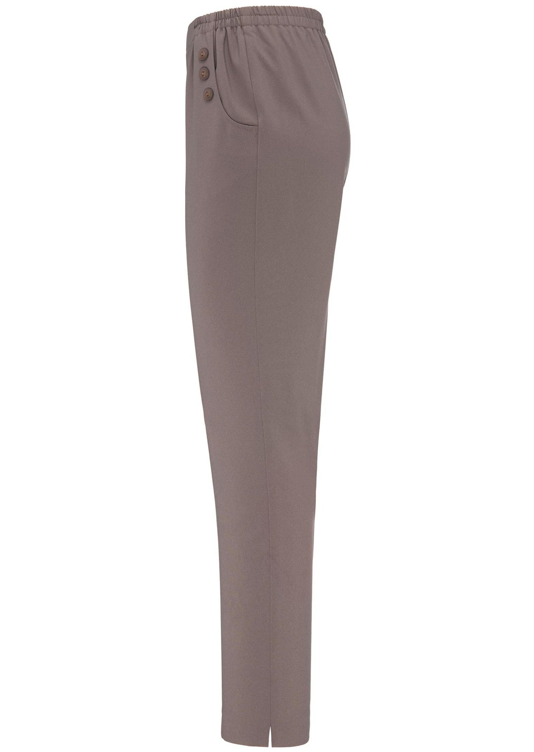 Schlupfhose Schlupfhose taupe Pflegeleichte GOLDNER