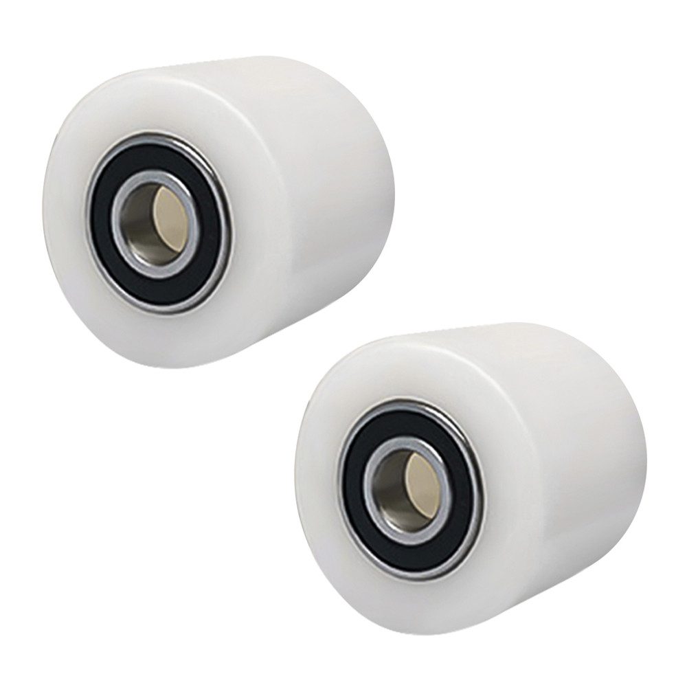 XERSEK Автопогрузчики Laufrollen 2 Stück Автопогрузчикиrollen 70x60 mm Polyamid Nylon Ersatzrollen, Achse 20 mm Belastung: 650 kg inkl. Kugellager Rollen für Автопогрузчики