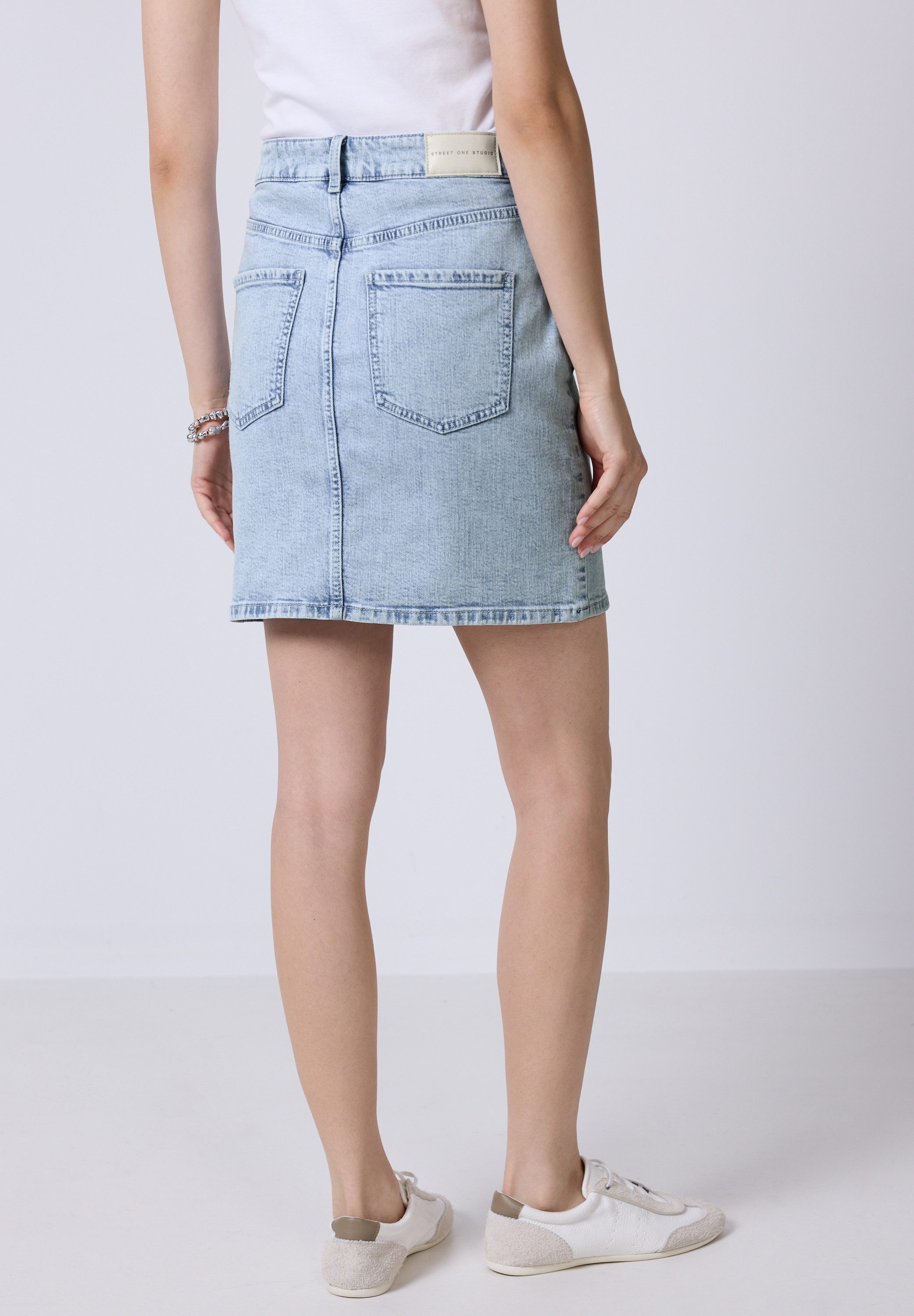 STREET ONE STUDIO Jeansrock, Middle Waist günstig online kaufen