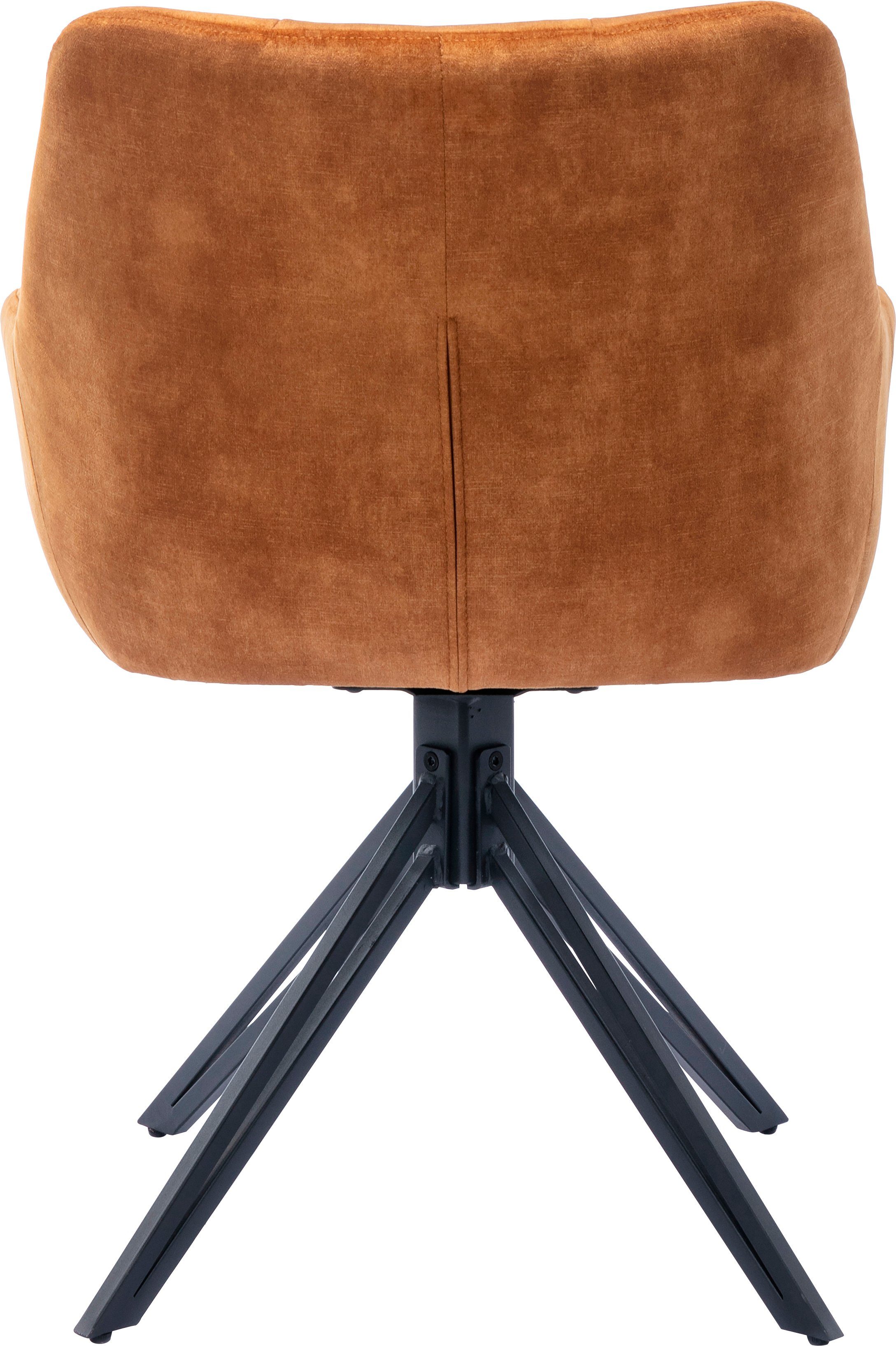 Home affaire Drehstuhl Soller, TOPSELLER! (Set, 2 St), Luxus-Microfaser Bez günstig online kaufen