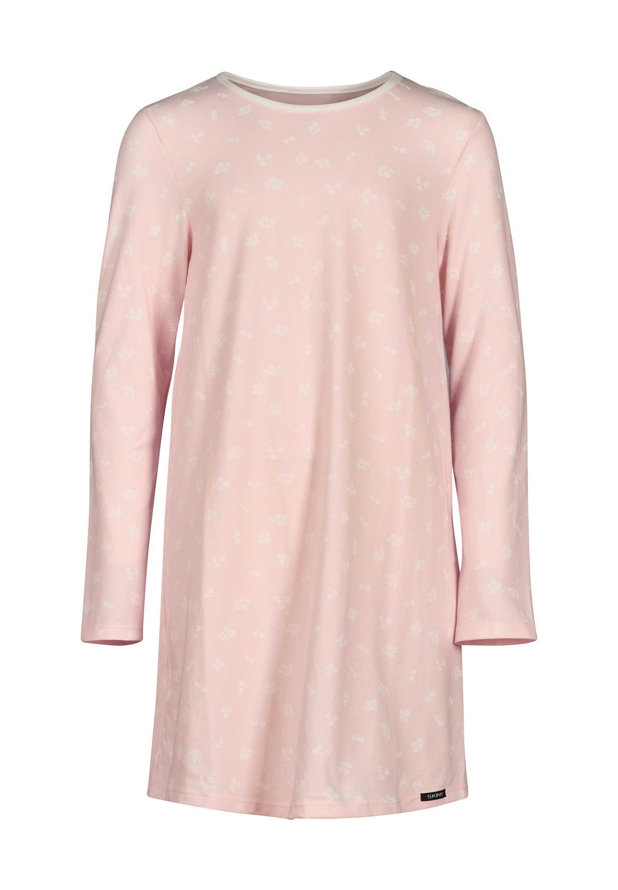 Skiny Pyjama Mädchen Nachthemd - Sleepshirt, Langarm, Kinder Rosa