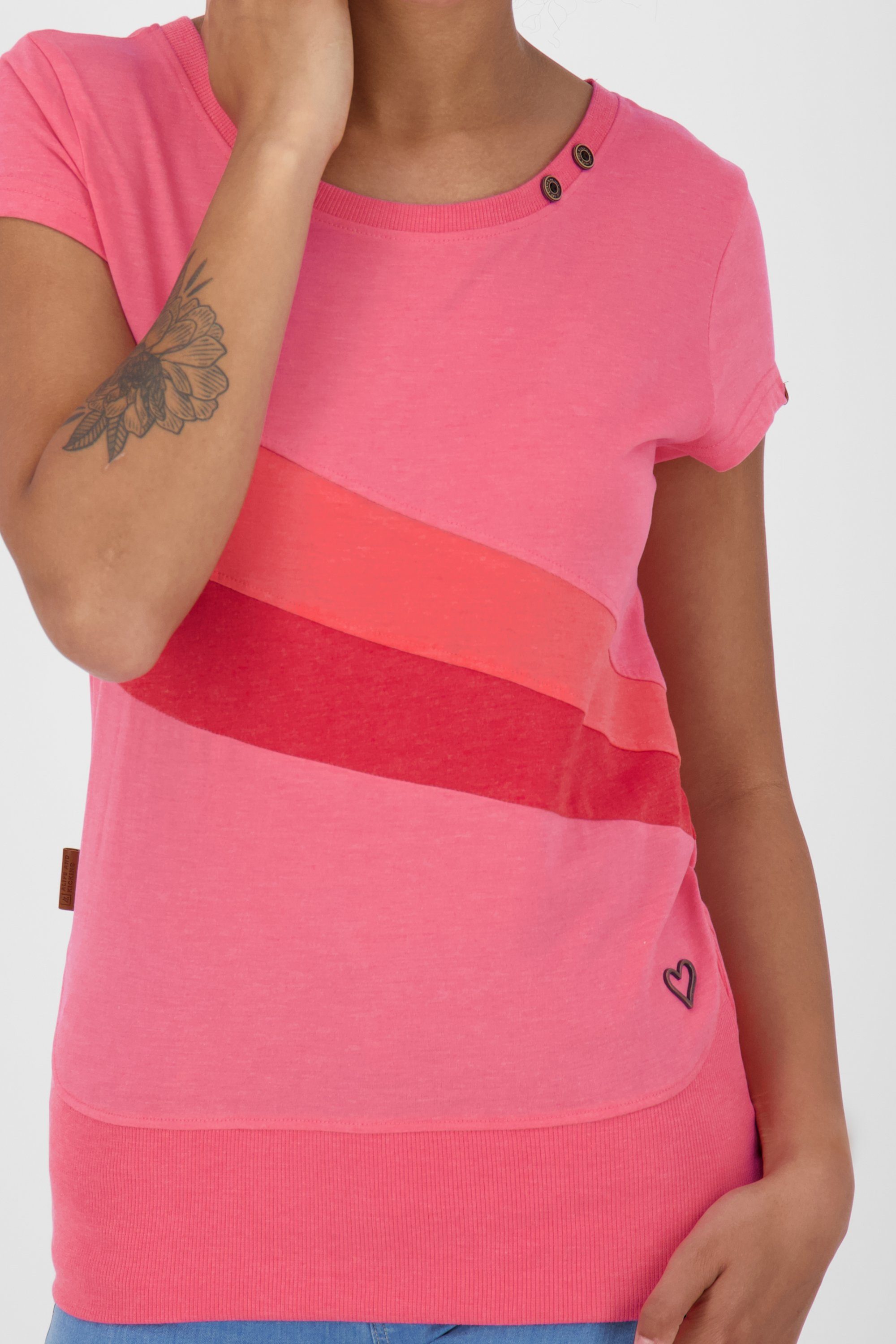 Alife & CleaAK T-Shirt Damen Shirt T-Shirt Kickin flamingo