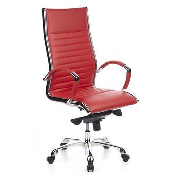 hjh OFFICE Chefsessel Profi Chefsessel PARMA 20 Leder mit Armlehnen, Drehstuhl Bürostuhl ergonomisch