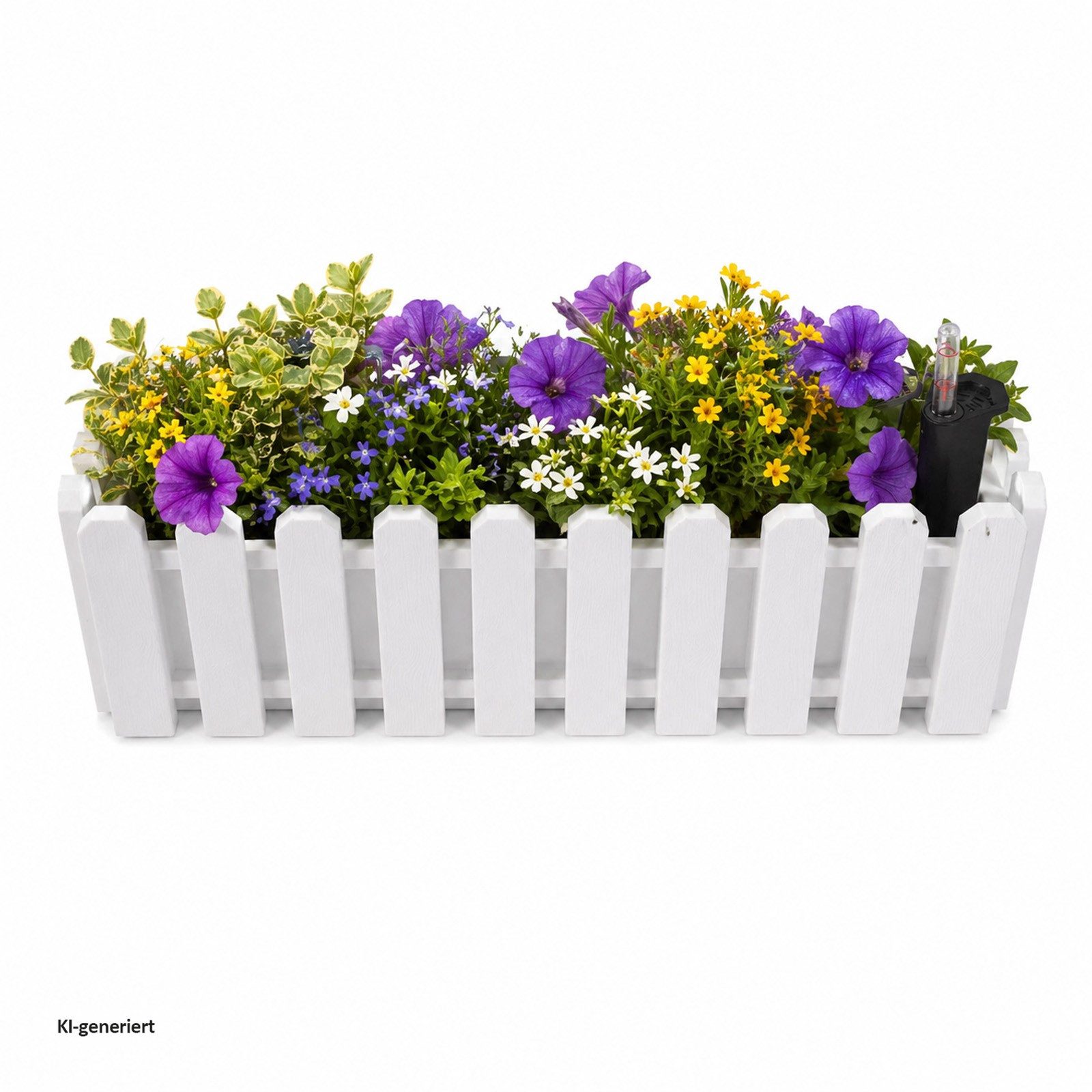 HTI-Living Blumenkasten Pflanzgefäß mit Wasserspeicher 50 cm Nessa (Stück, 1 St., 1 Blumenkasten), Blumenkasten mit Wasserstandsanzeige