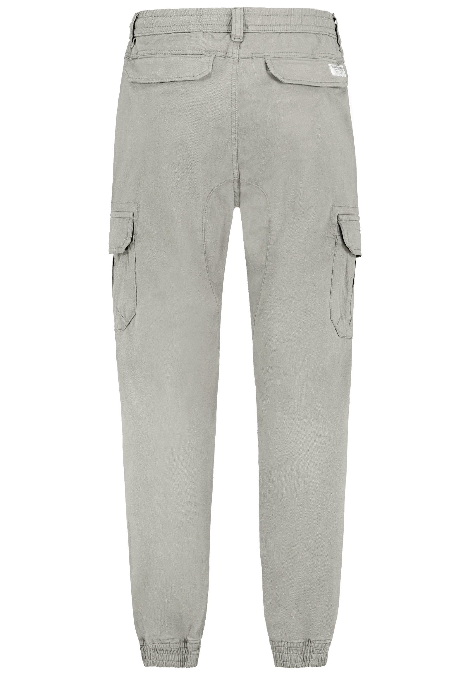 SUBLEVEL Cargohose mit elastischen Bündchen und Kordelzug Jogger Pants