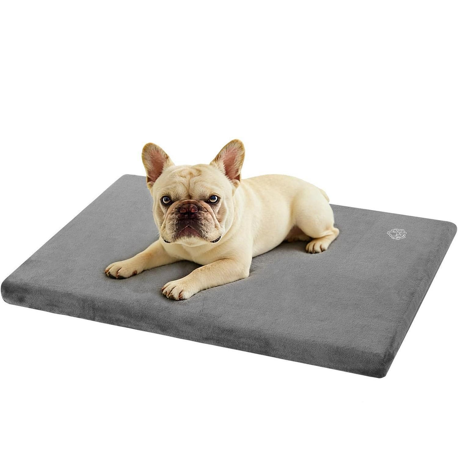 LuxusKollektion Tierkissen Hundebett S Grau Wendbar Waschbar 59x41x7.5cm