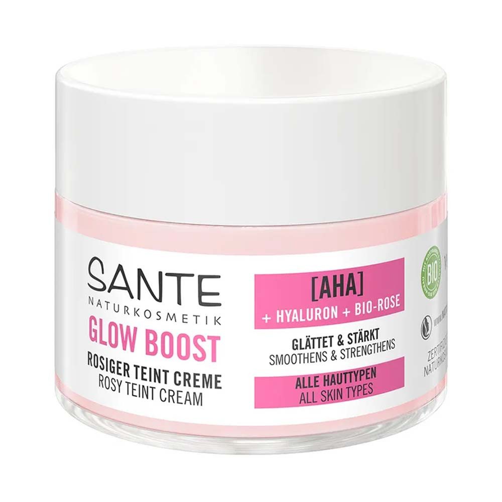 SANTE Getönte Gesichtscreme Glow Boost - rosiger Teint Creme 50ml
