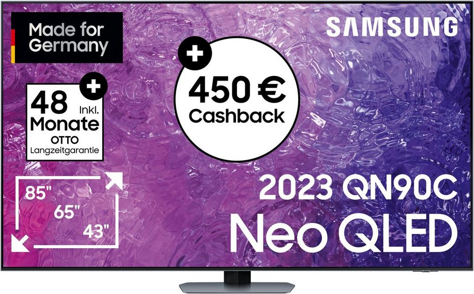 Samsung GQ85QN90CAT LED-Fernseher (214 cm/85 Zoll, Smart-TV, Neo Quantum  HDR+, Neural Quantum Prozessor