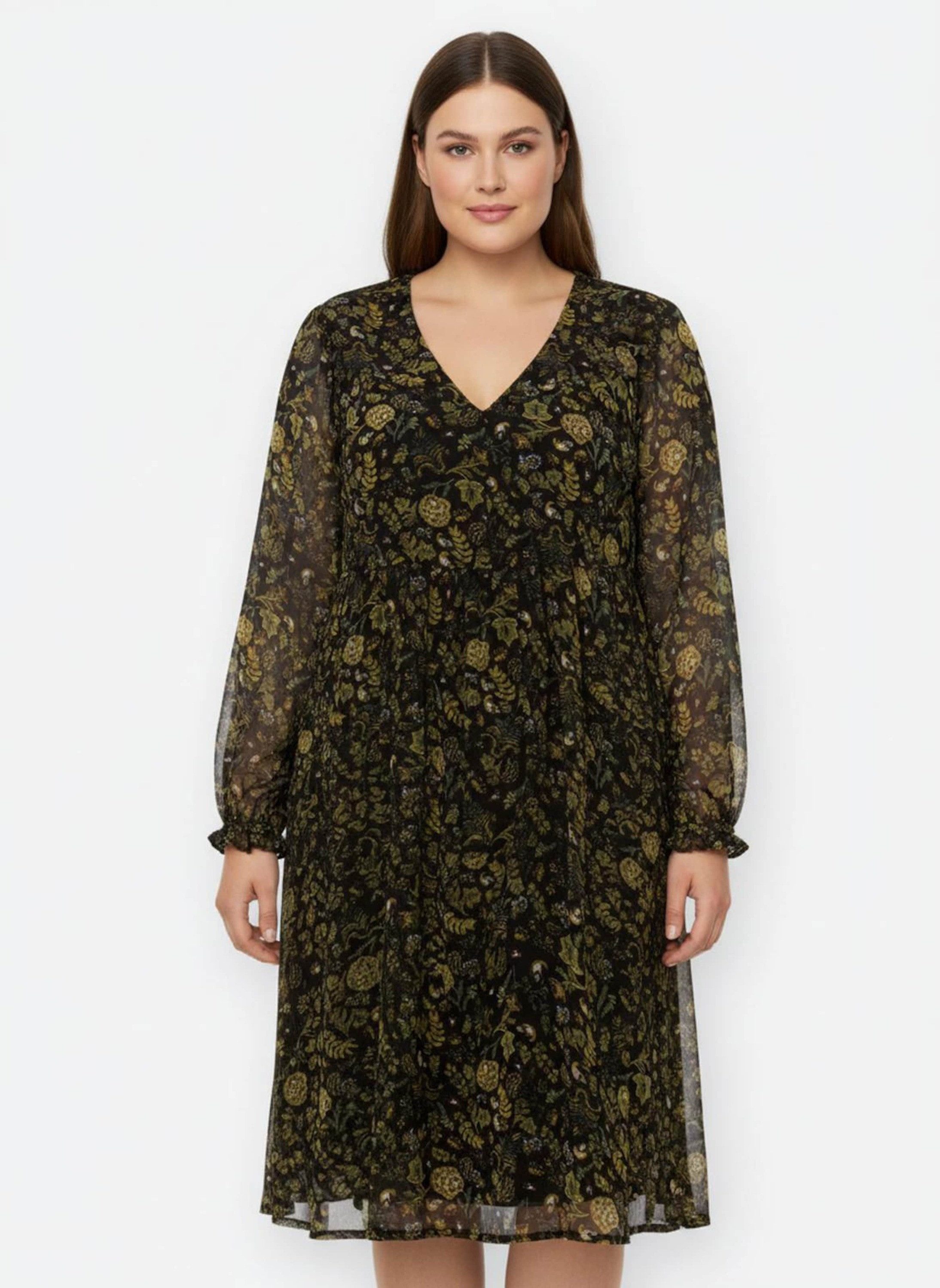 Sieh an! Etuikleid Kleid Langarm