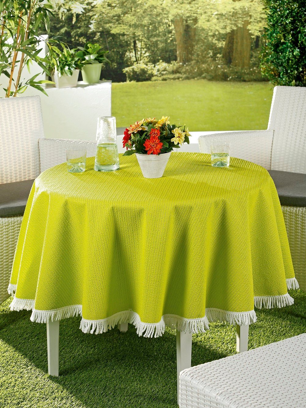 Giantore Gartentischdecke Gartentischdecke rund günstig online kaufen