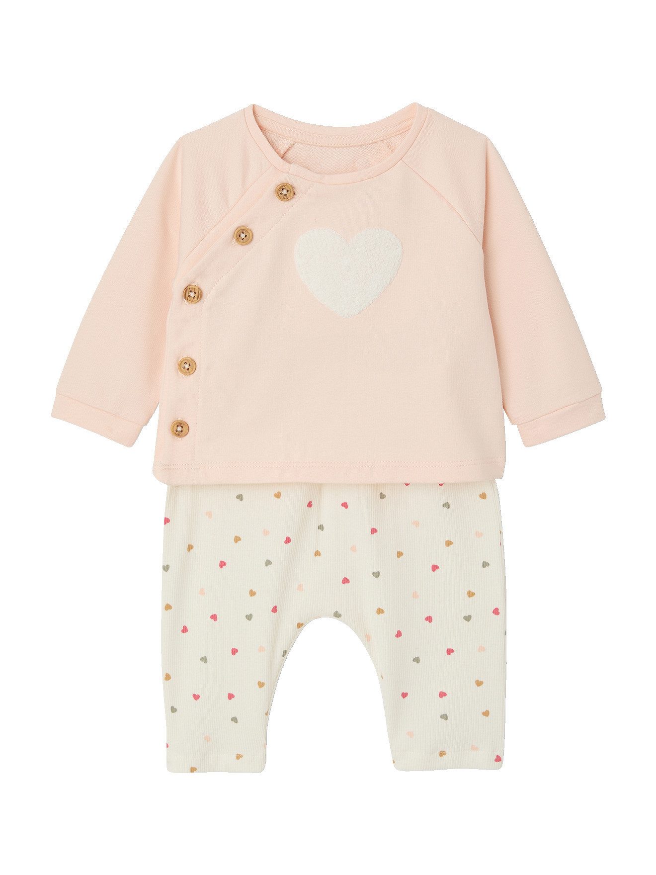 Shirt & Hose Baby-Set: Sweatshirt & Sweathose, Bio-Baumwolle