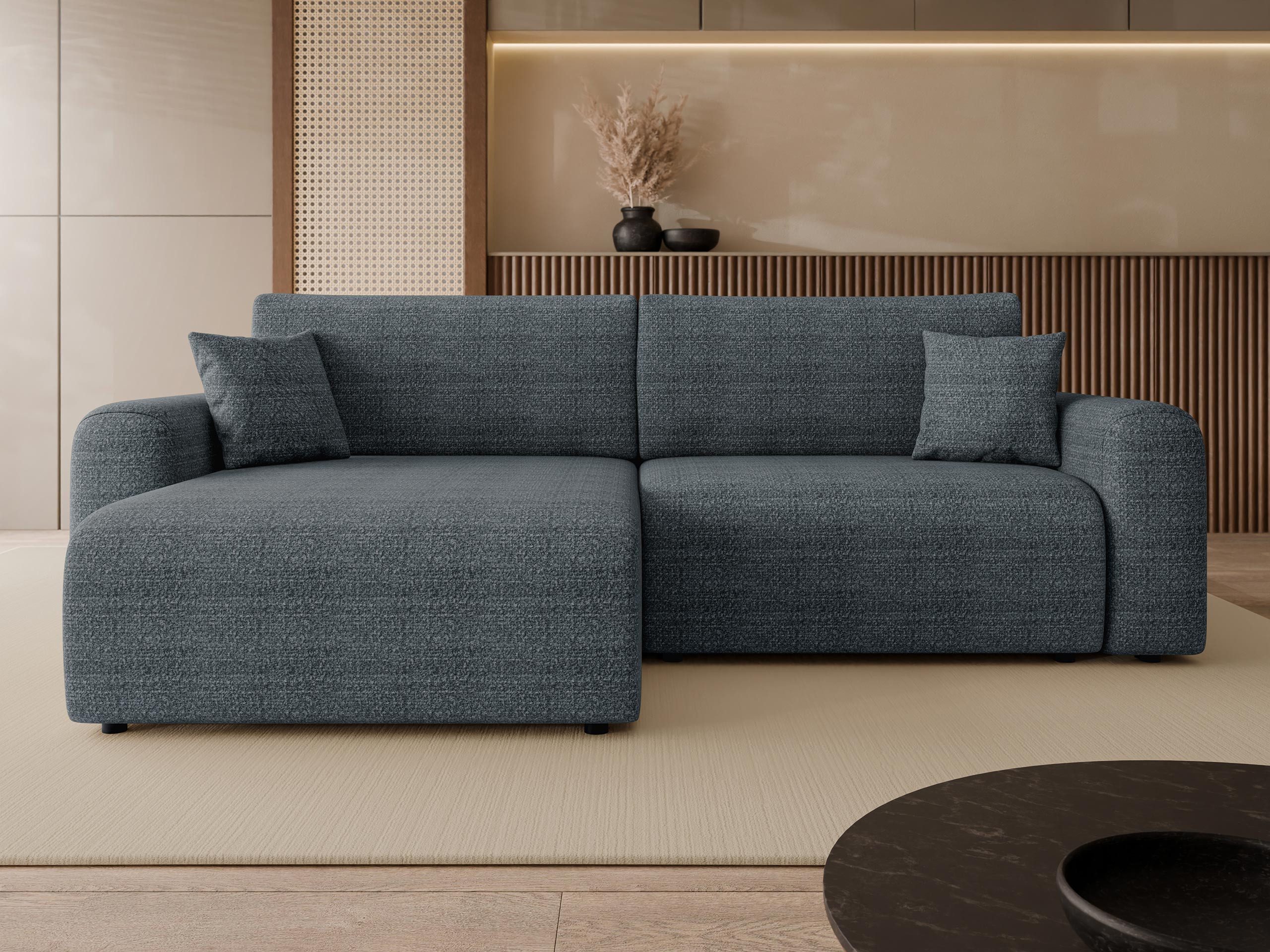 MIRJAN24 Ecksofa Floryn L, mit Schlaffunktion und Bettkasten, L-Form, 245x145x82 cm