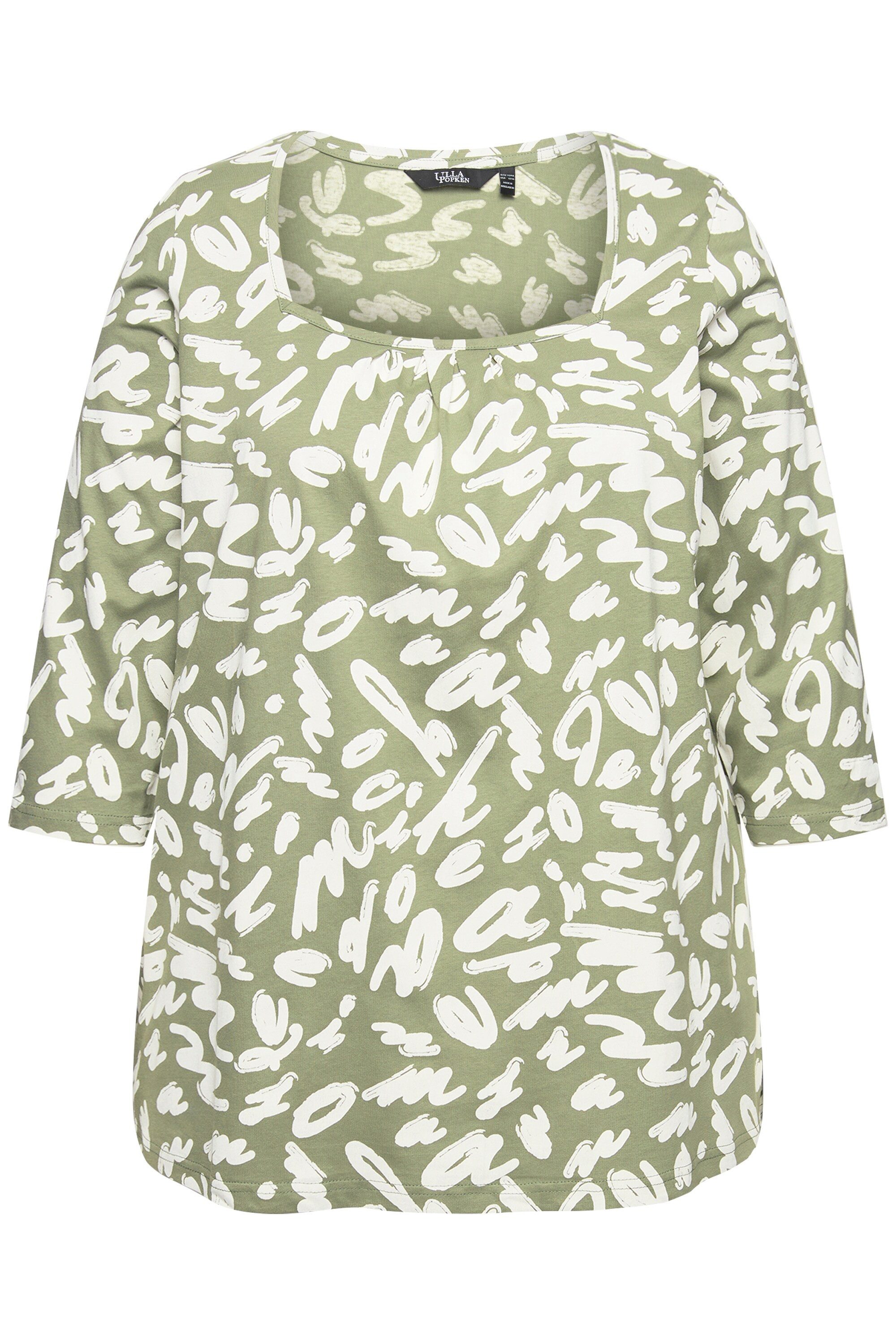 Ulla Popken T-Shirt Shirt A-Linie Zierfalten günstig online kaufen
