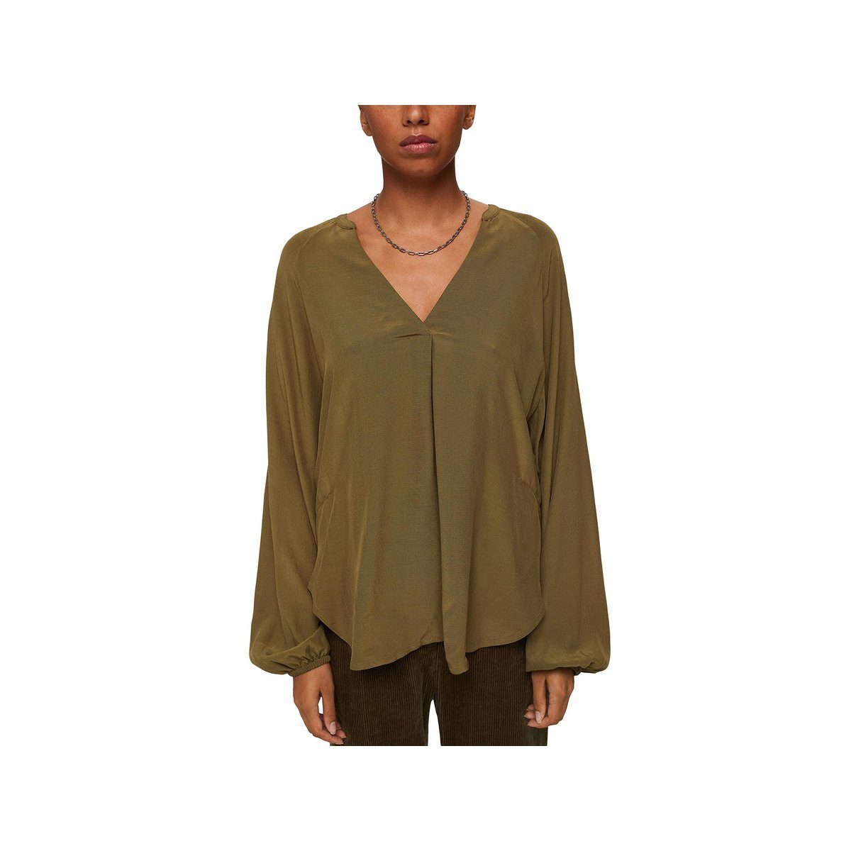 Esprit Langarmshirt Shirt für Erwachsene in unifarben (1-tlg)
