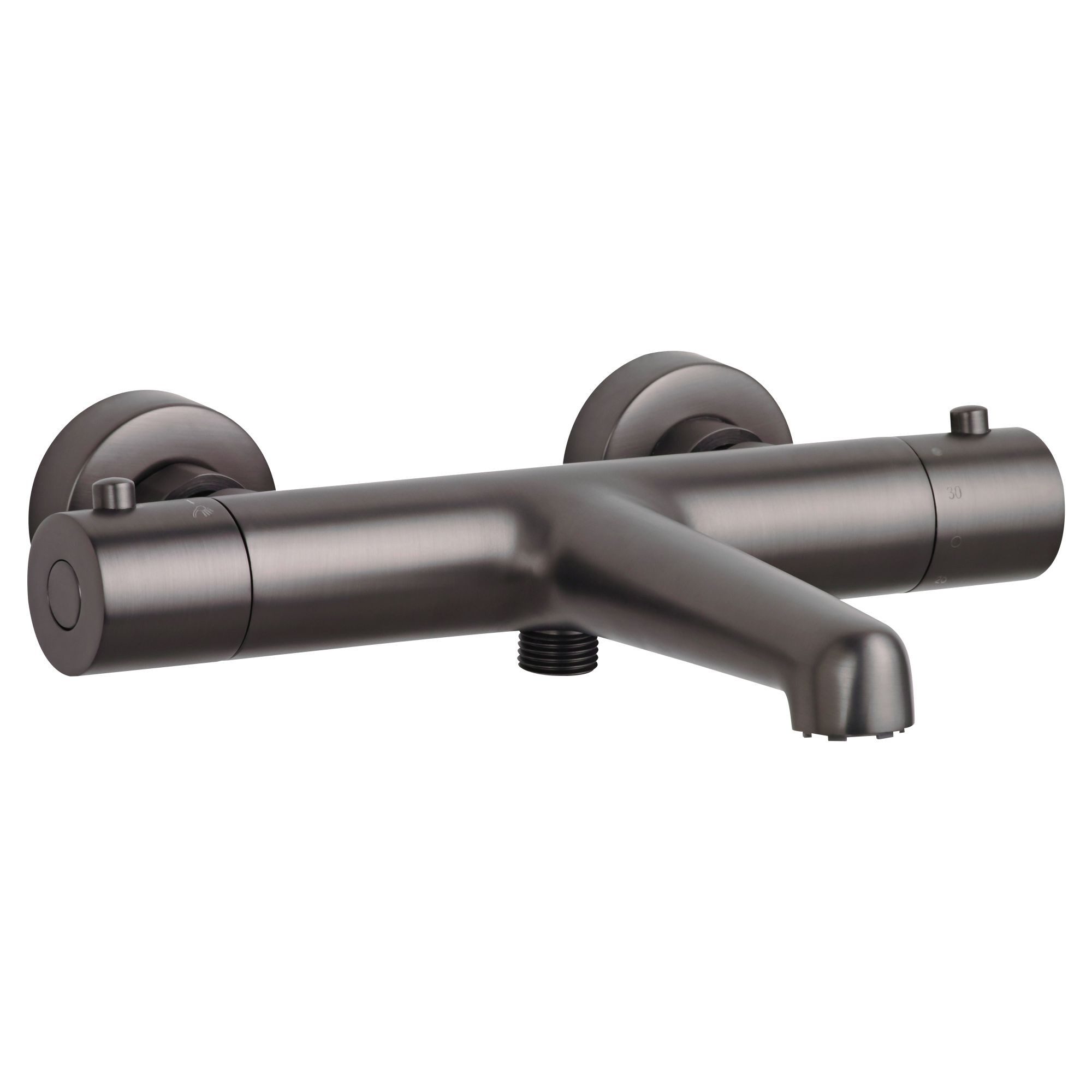 SCHÖNER WOHNEN-Kollektion Wannenthermostat DICU, Badewannenarmatur mit Thermostat mit Verbrühschutz Industrial, Mischbatterie für Badewanne