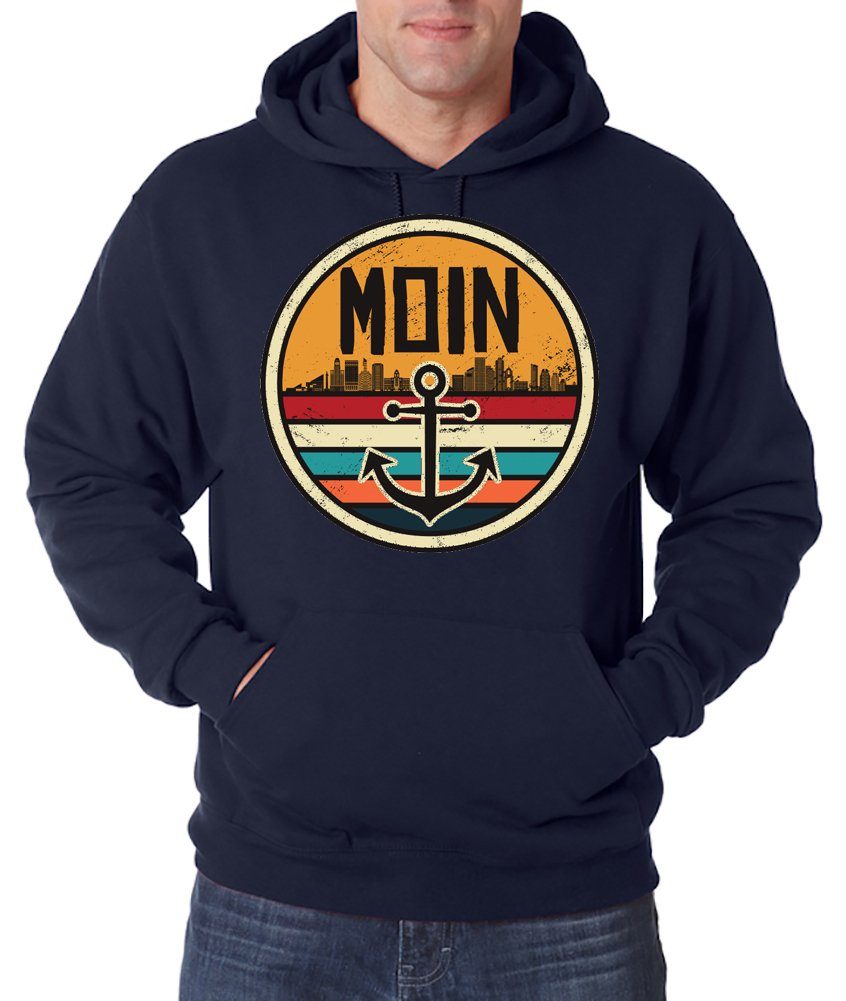 Youth Designz Kapuzenpullover Moin Spruch Herren Hoodie Pullover mit modischem Anker Logo Aufdruck