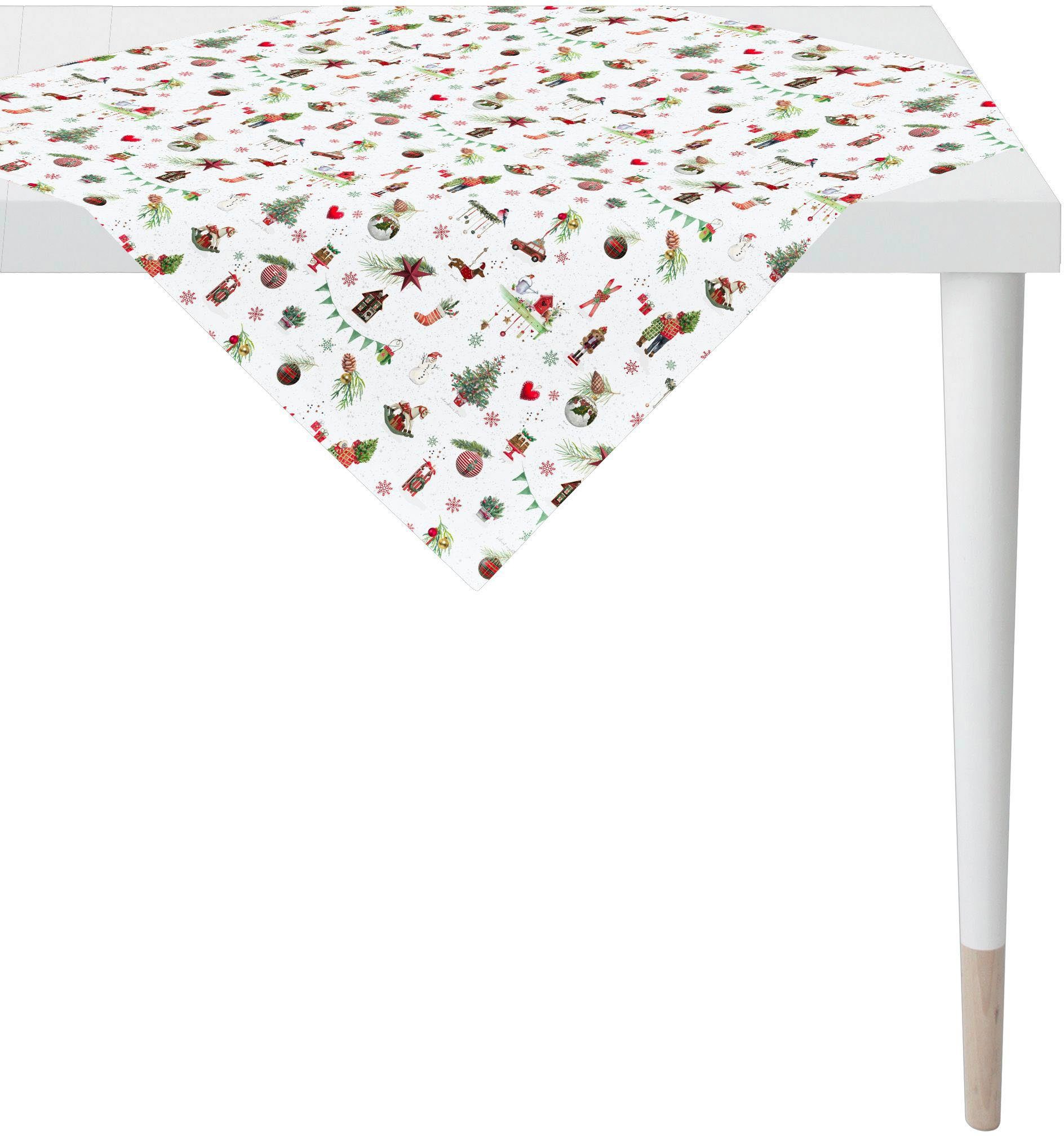 APELT Mitteldecke 6200 WINTERWELT, Weihnachtsdeko, Weihnachten (1-tlg), Digitaldruck