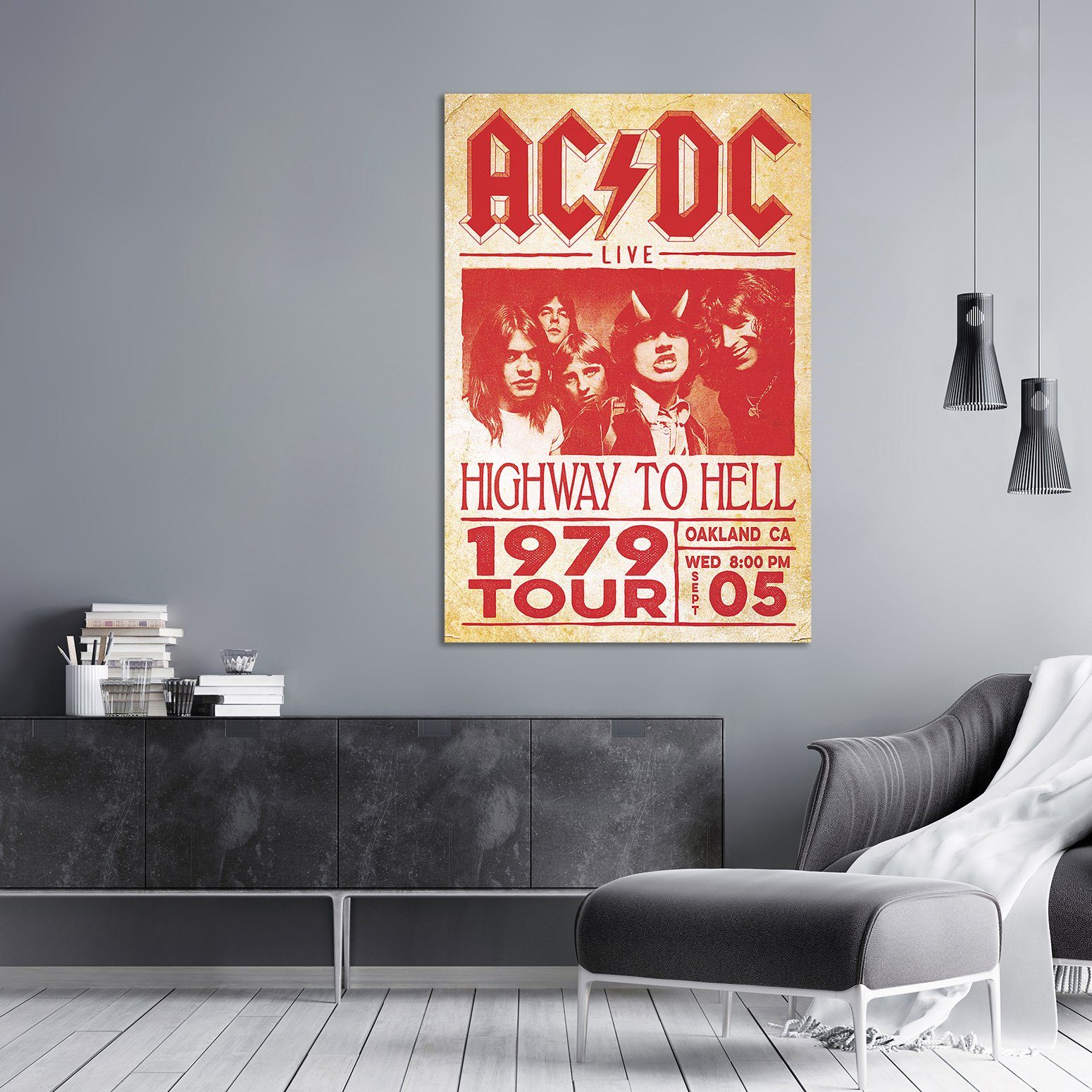 PYRAMID Poster AC/DC Poster Live Highway To Hell Tour 1979 61 x 91,5 cm – Bild 3 von 5