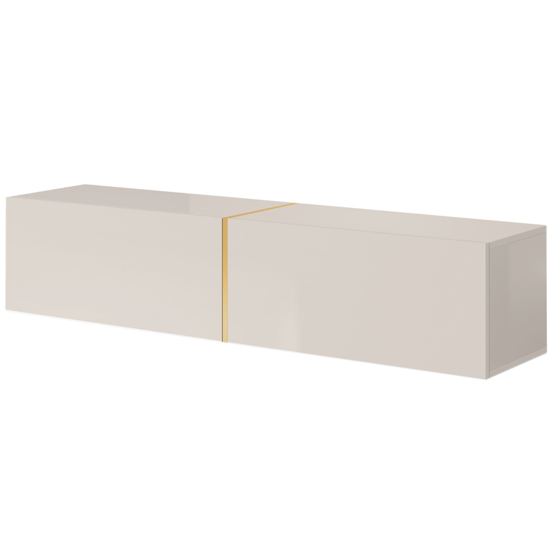 Selsey TV-Schrank BISIRA Hängend mit 2 grifflosen Türen, 140 cm