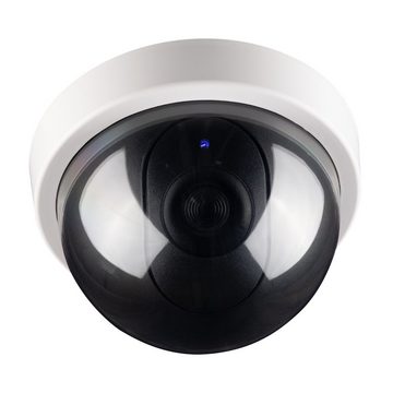 kwmobile Dome Überwachungskamera Attrappe mit LED Licht - Dummy Kamera Überwachungskamera Attrappe (1-tlg)