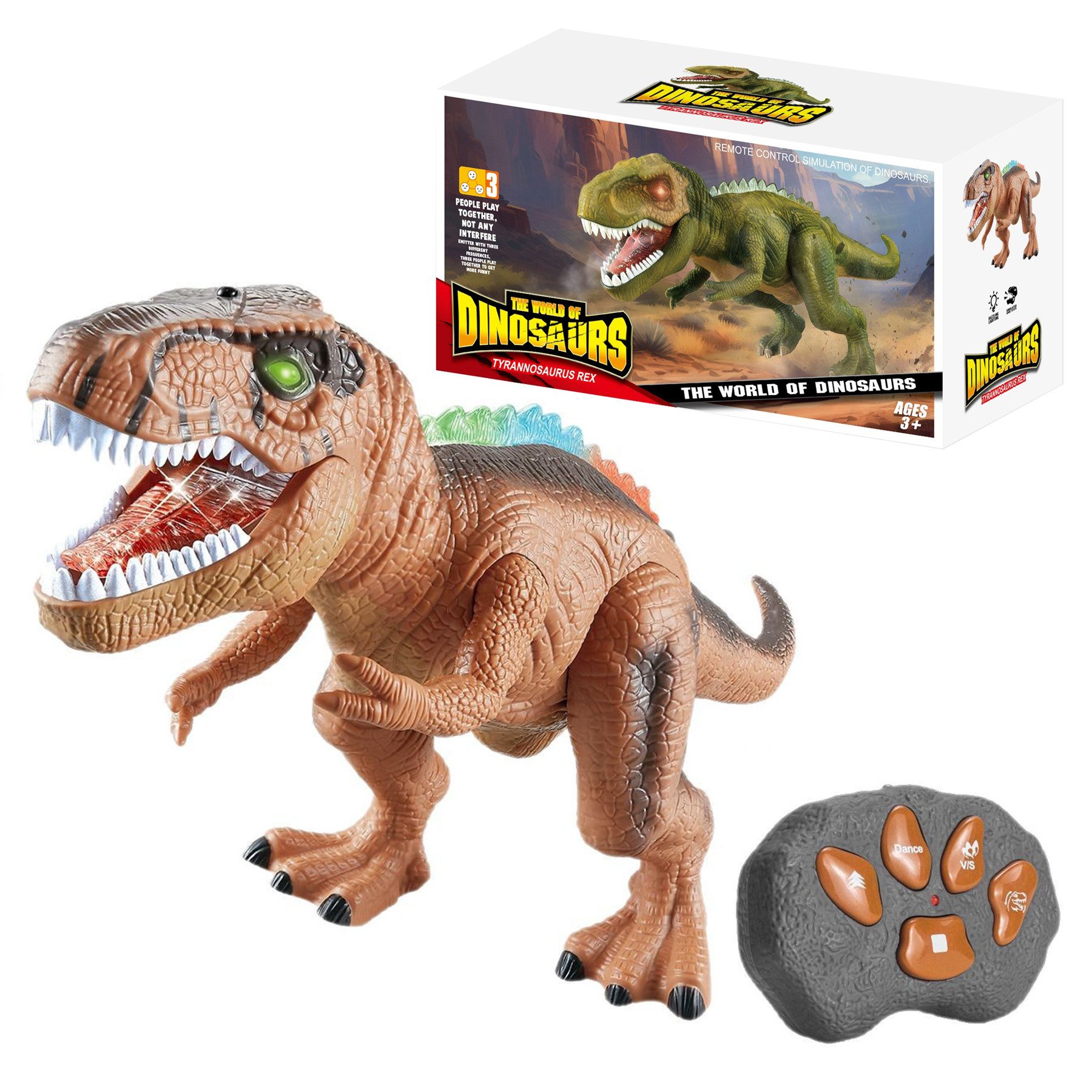 Senmudi Spielfigur Kinder LED Ferngesteuertes Dinosaurier Spielzeug, (Elekt günstig online kaufen