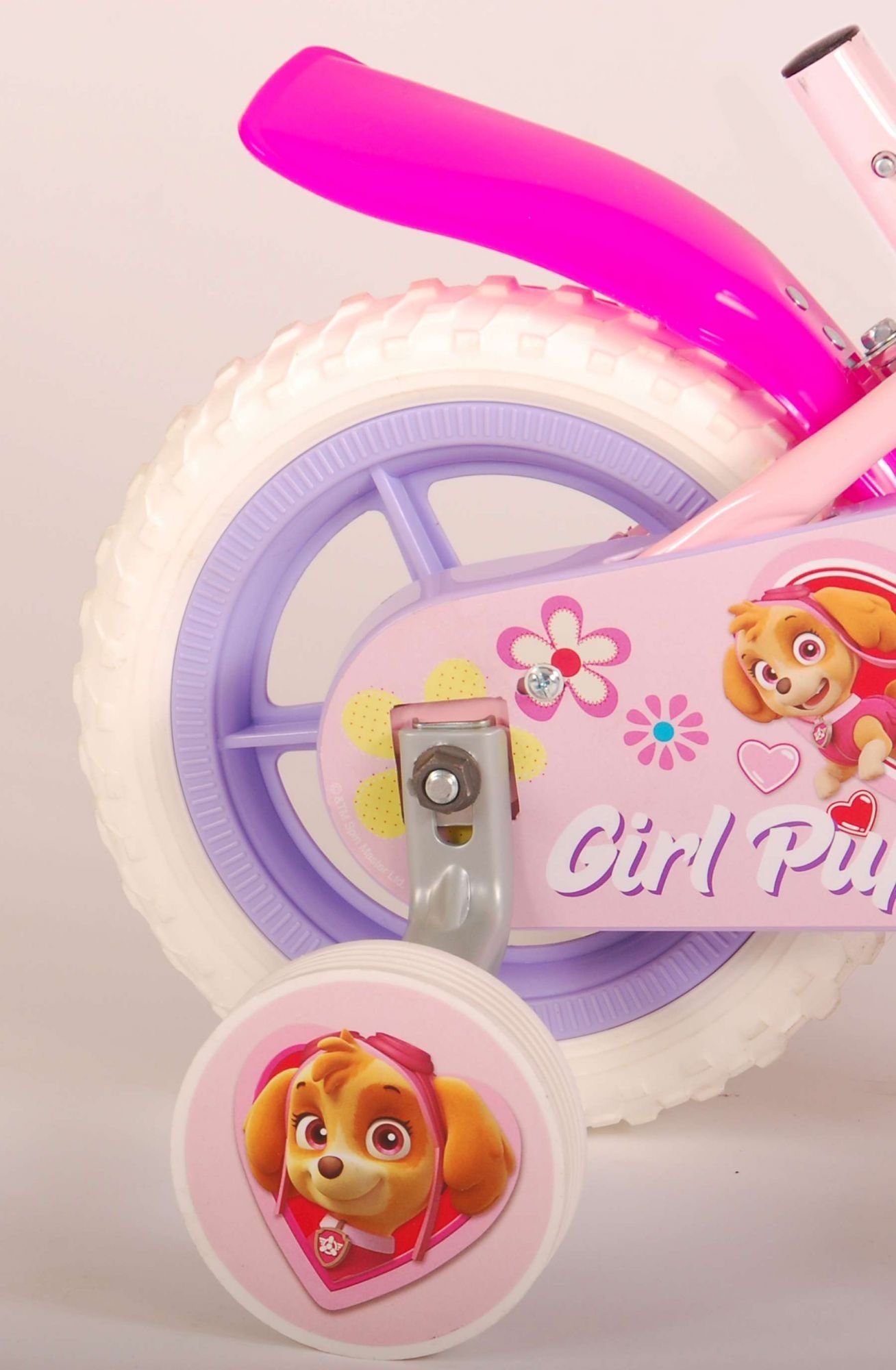 Volare Kinderfahrrad Kinderfahrrad für Jungs und Mädchen 10 Zoll, Pannensichere Reifen, höhenverstellbar, Stützräder