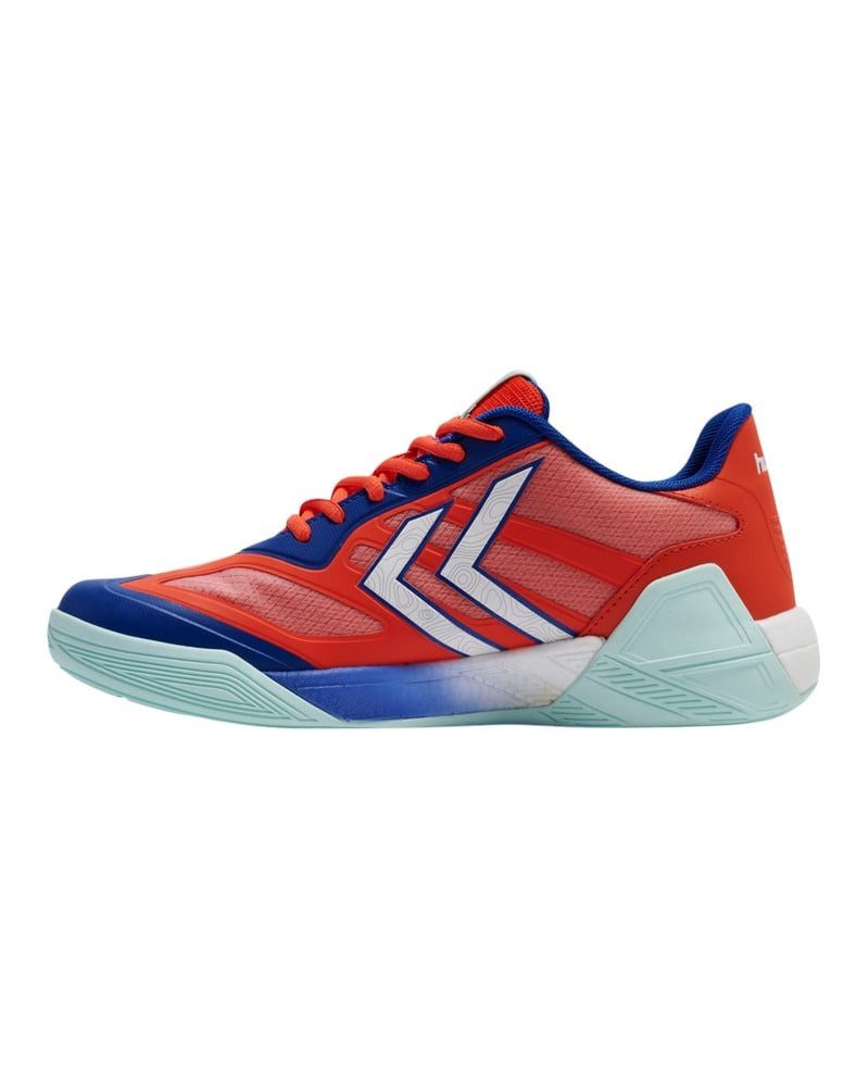 hummel Hallen-Indoorschuhe Algiz 25ICON rot/blau/weiss Herren Squashschuh